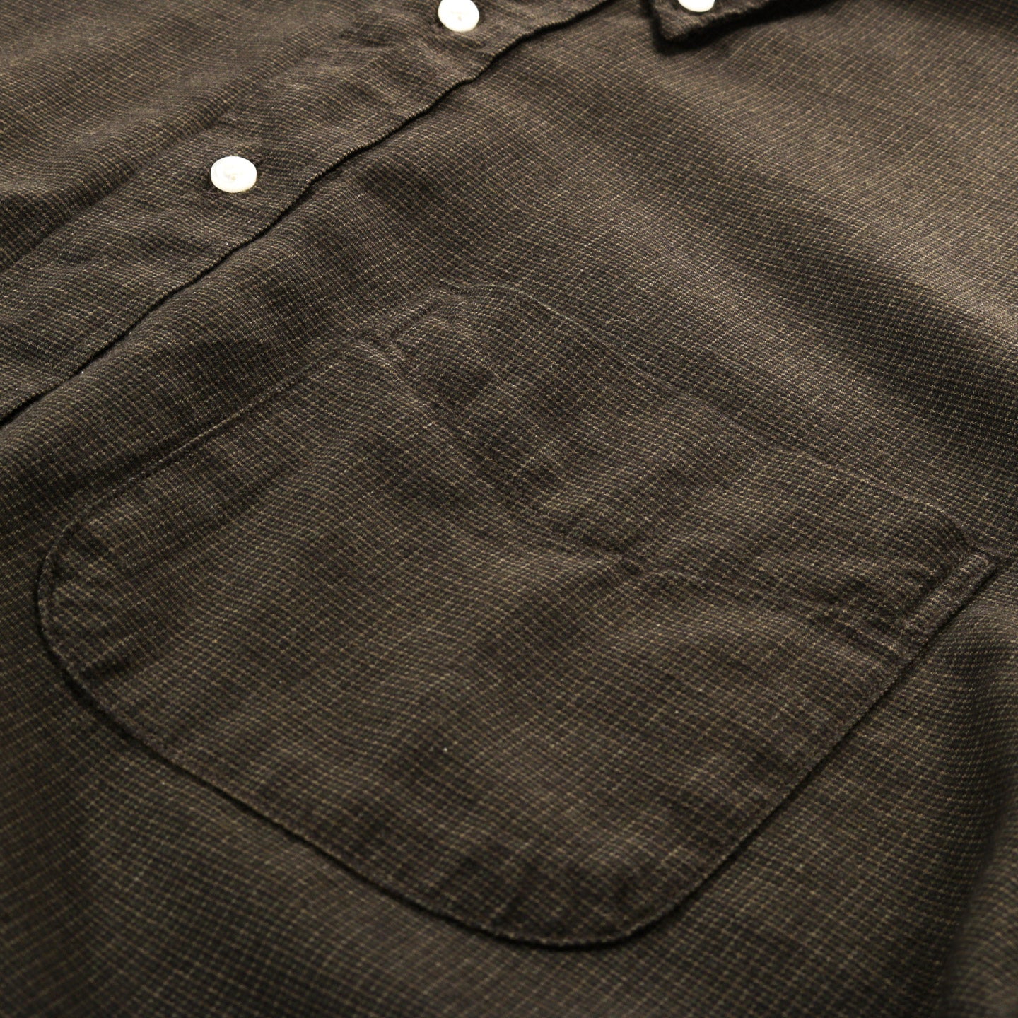ORSLOW STANDARD BUTTON DOWN SHIRT COFFEE BROWN