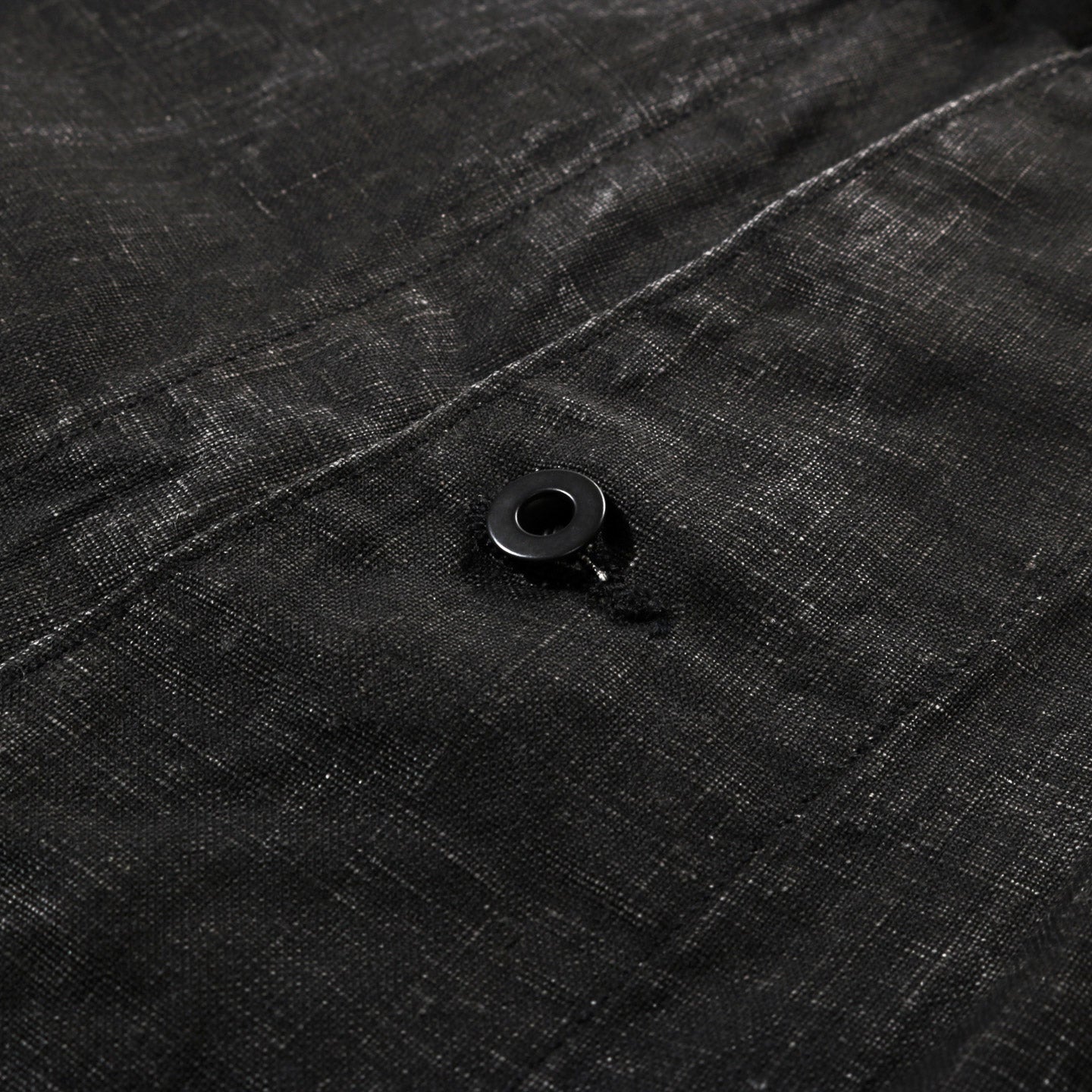 ORSLOW WWII 1940'S SUMI COATED LINEN COVERALL BLACK