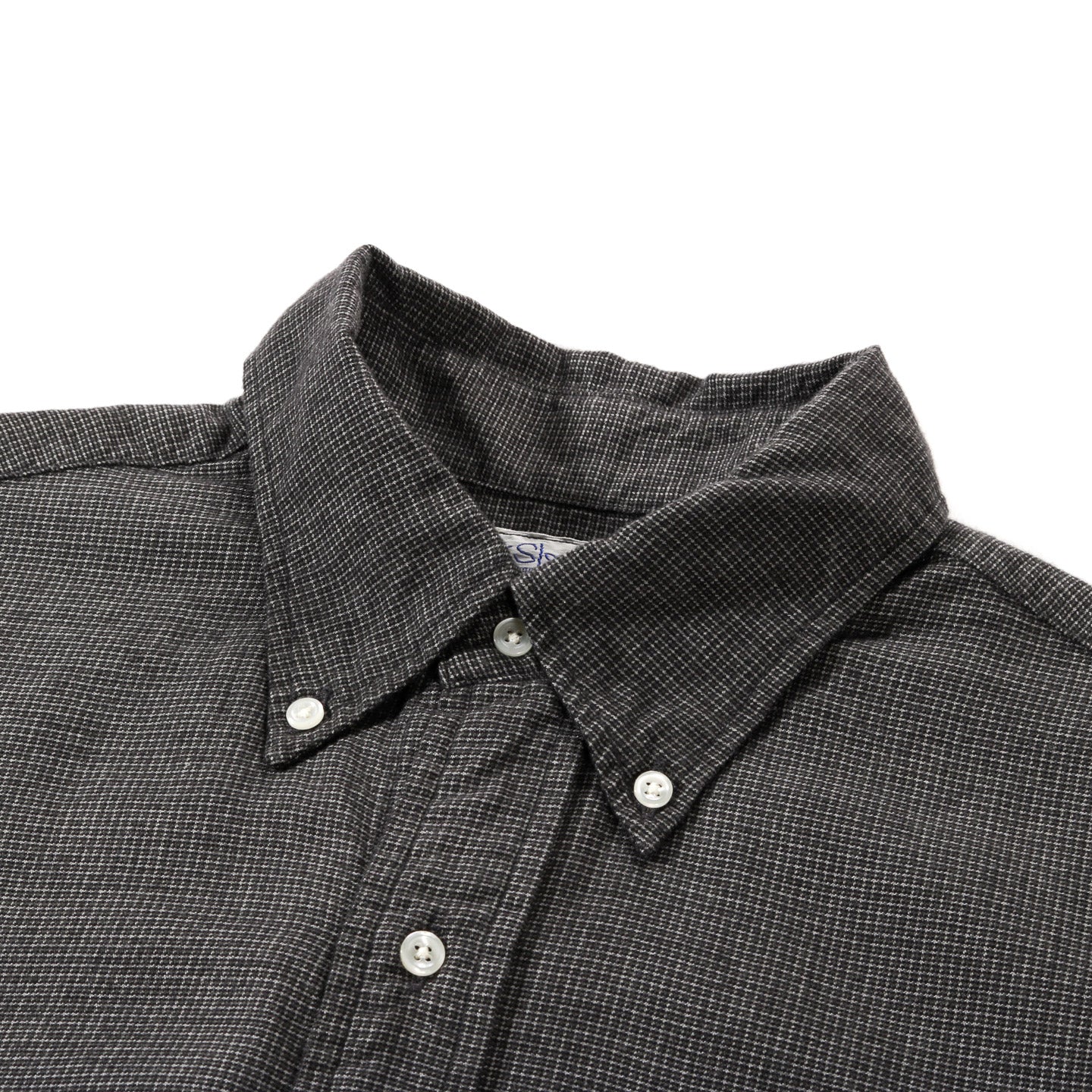 ORSLOW STANDARD BUTTON DOWN SHIRT CHARCOAL GRAY