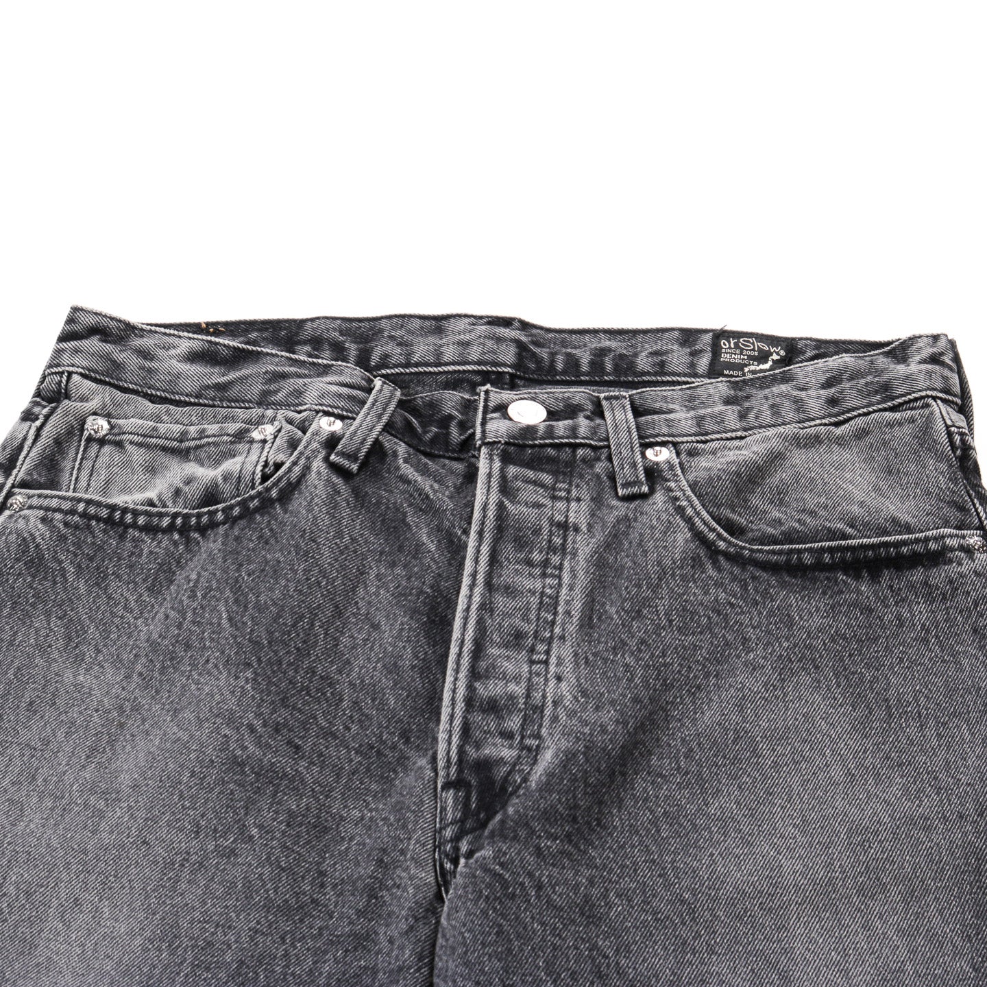 ORSLOW 105 STANDARD FIT 90'S DENIM BLACK STONEWASH