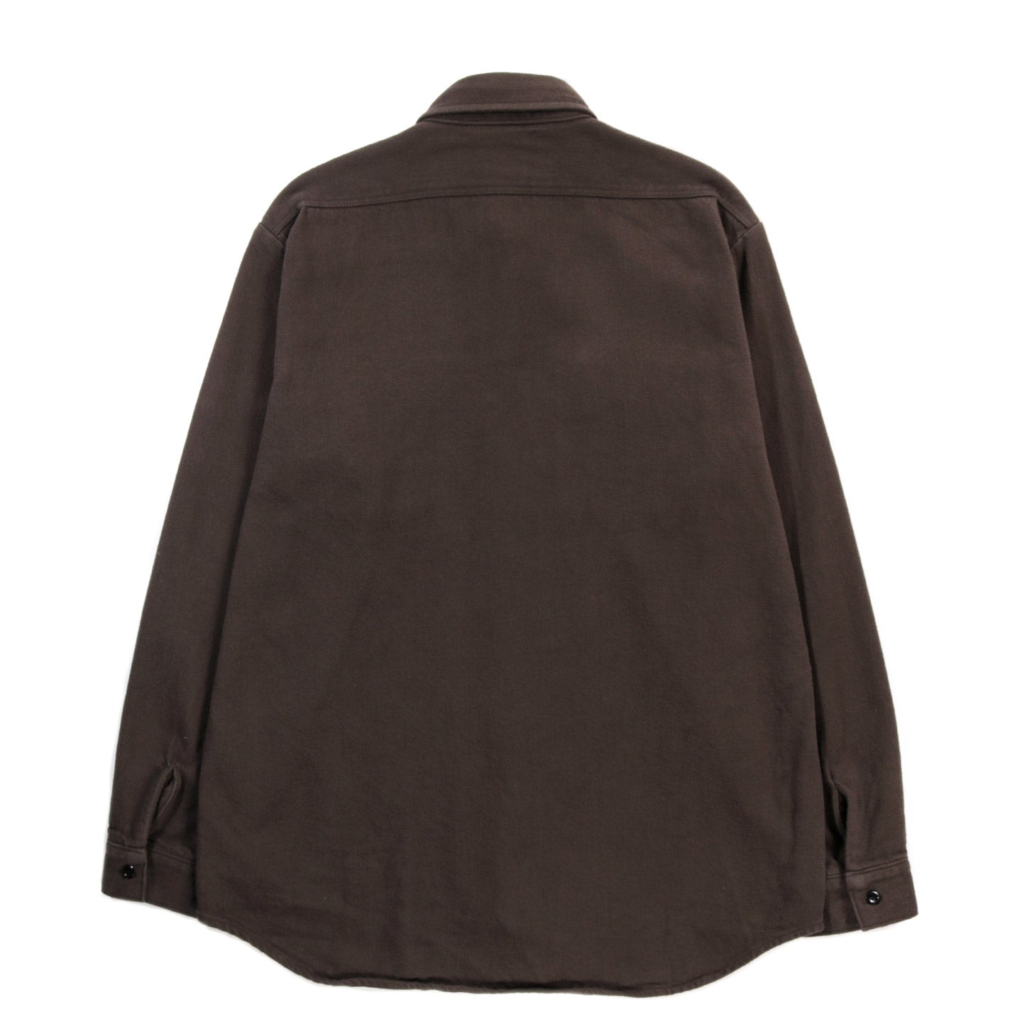 ORSLOW ORGANIC COTTON RELAX FIT FLANNEL SHIRT COFFEE BROWN