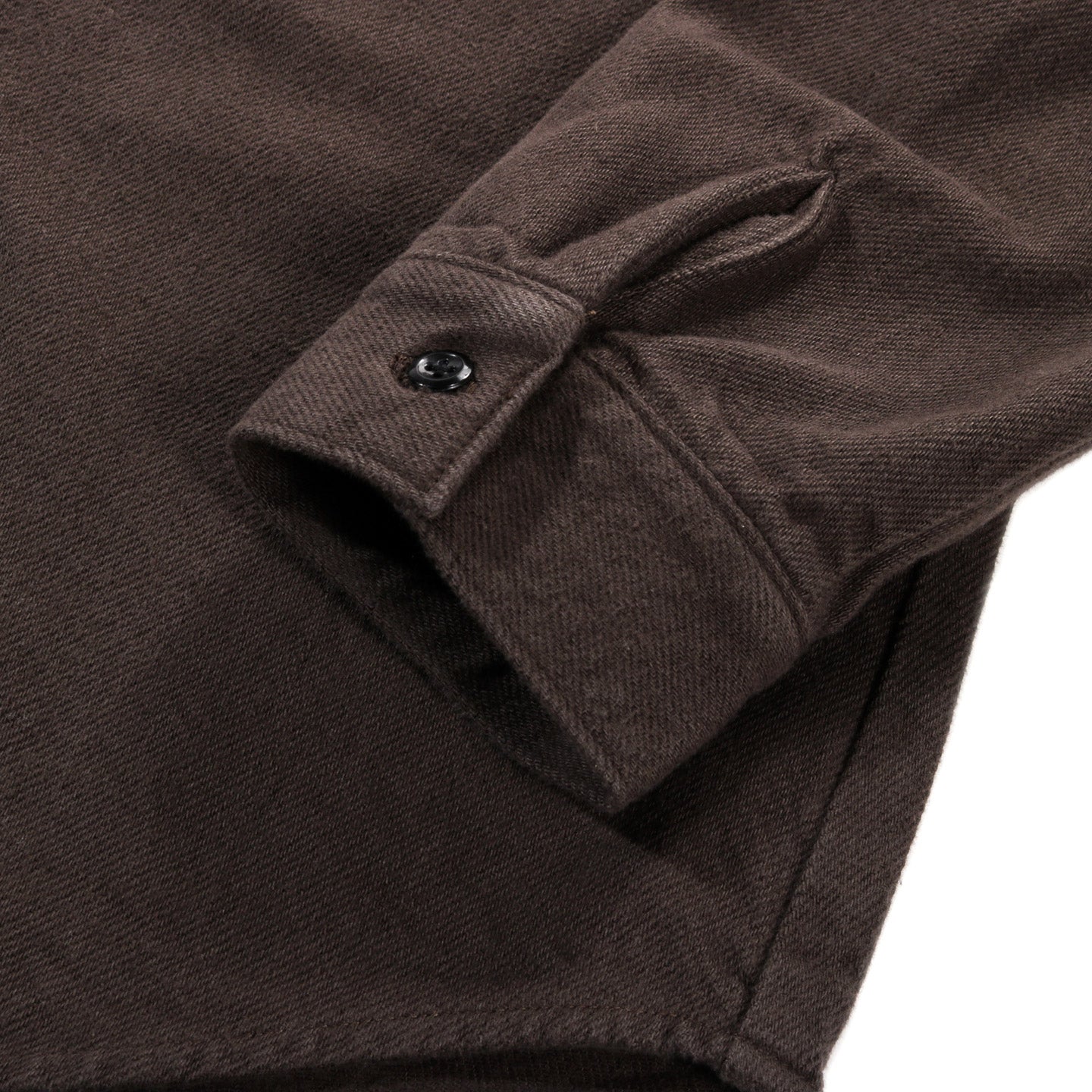 ORSLOW ORGANIC COTTON RELAX FIT FLANNEL SHIRT COFFEE BROWN