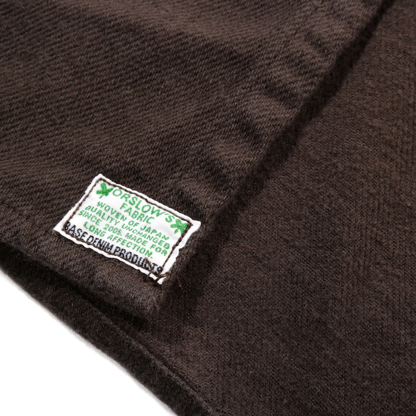 ORSLOW ORGANIC COTTON RELAX FIT FLANNEL SHIRT COFFEE BROWN