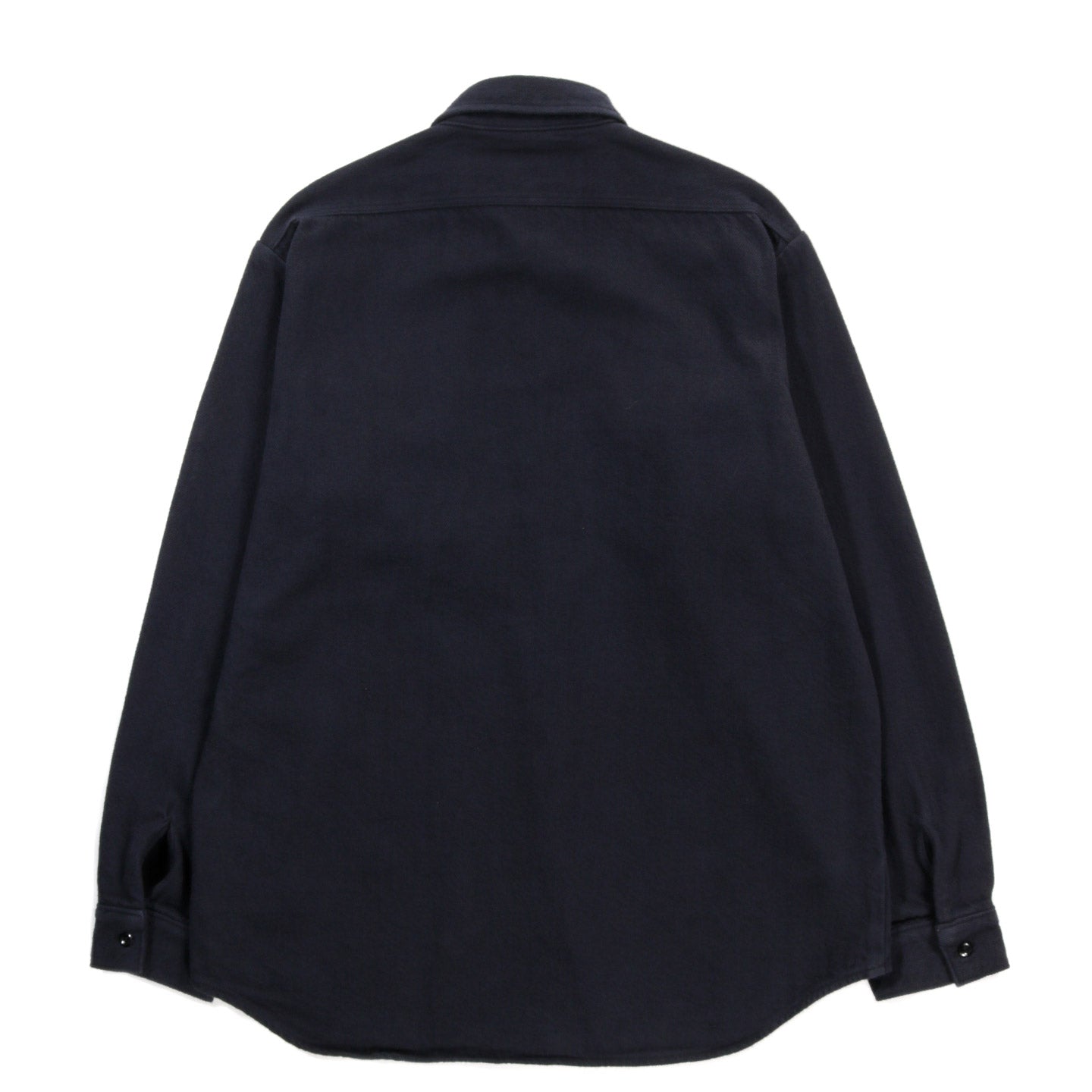 ORSLOW ORGANIC COTTON RELAX FIT FLANNEL SHIRT NAVY
