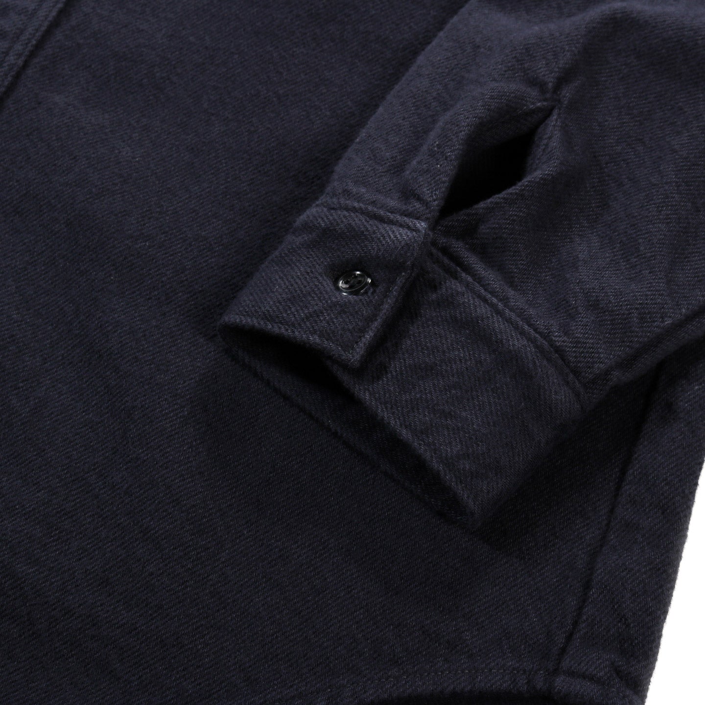 ORSLOW ORGANIC COTTON RELAX FIT FLANNEL SHIRT NAVY