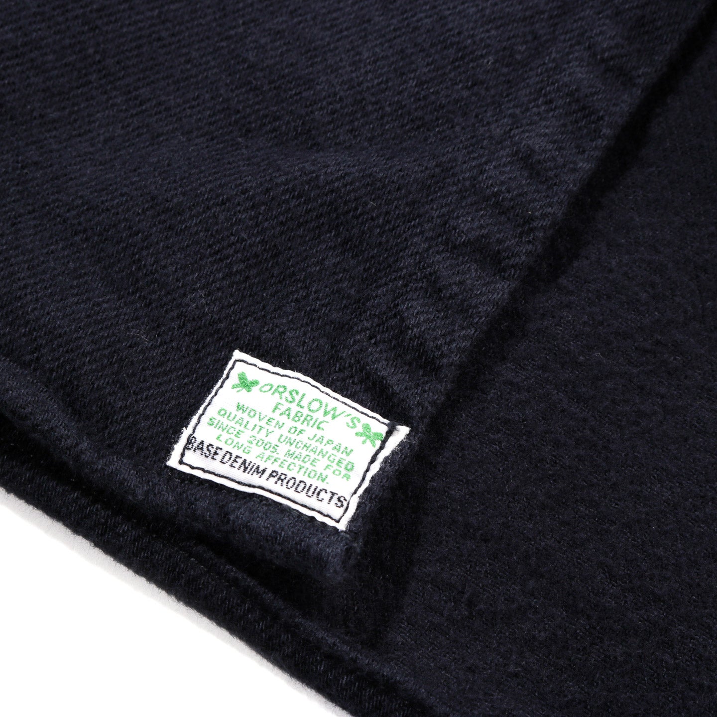 ORSLOW ORGANIC COTTON RELAX FIT FLANNEL SHIRT NAVY