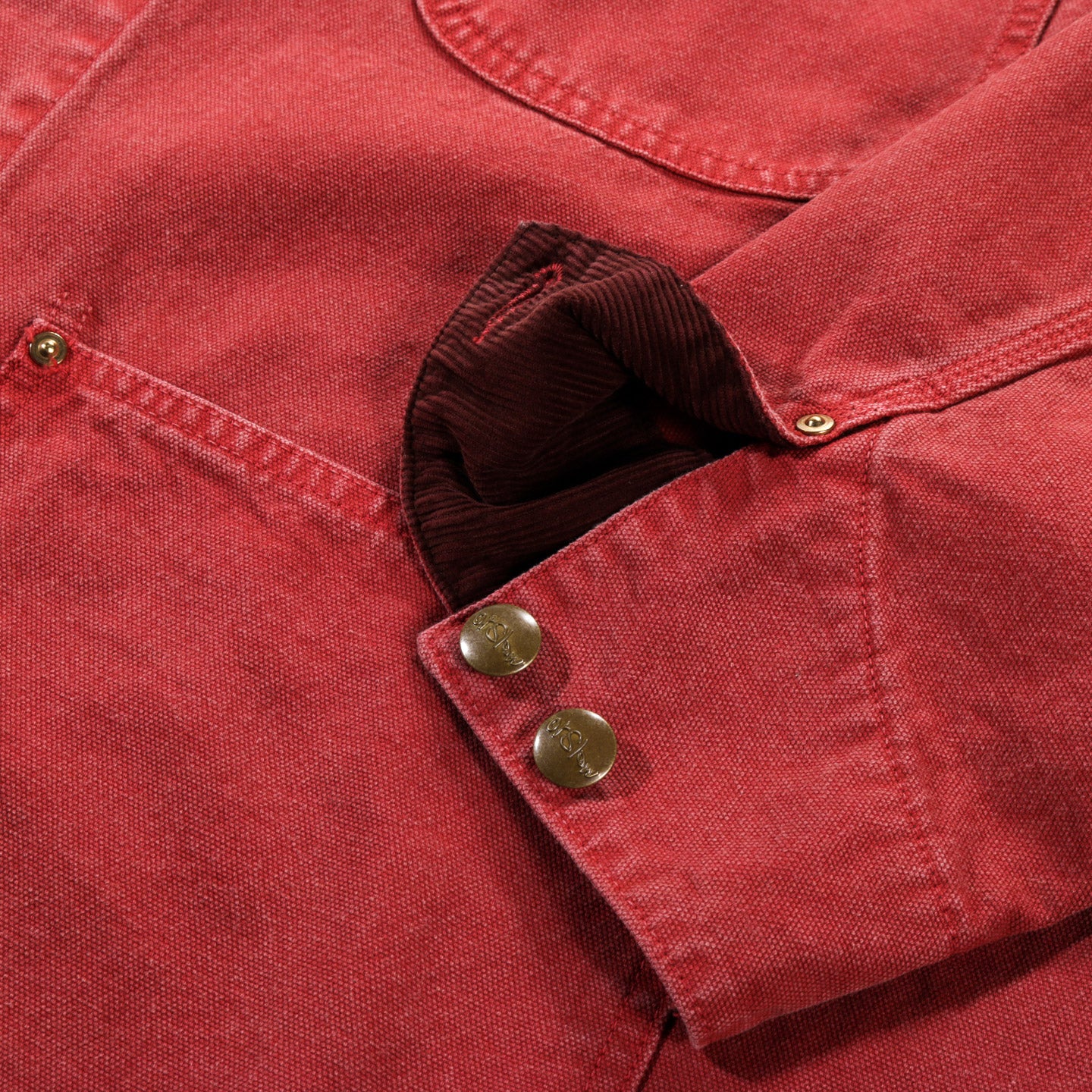 ORSLOW RELAX FIT OXFORD COVERALL RED