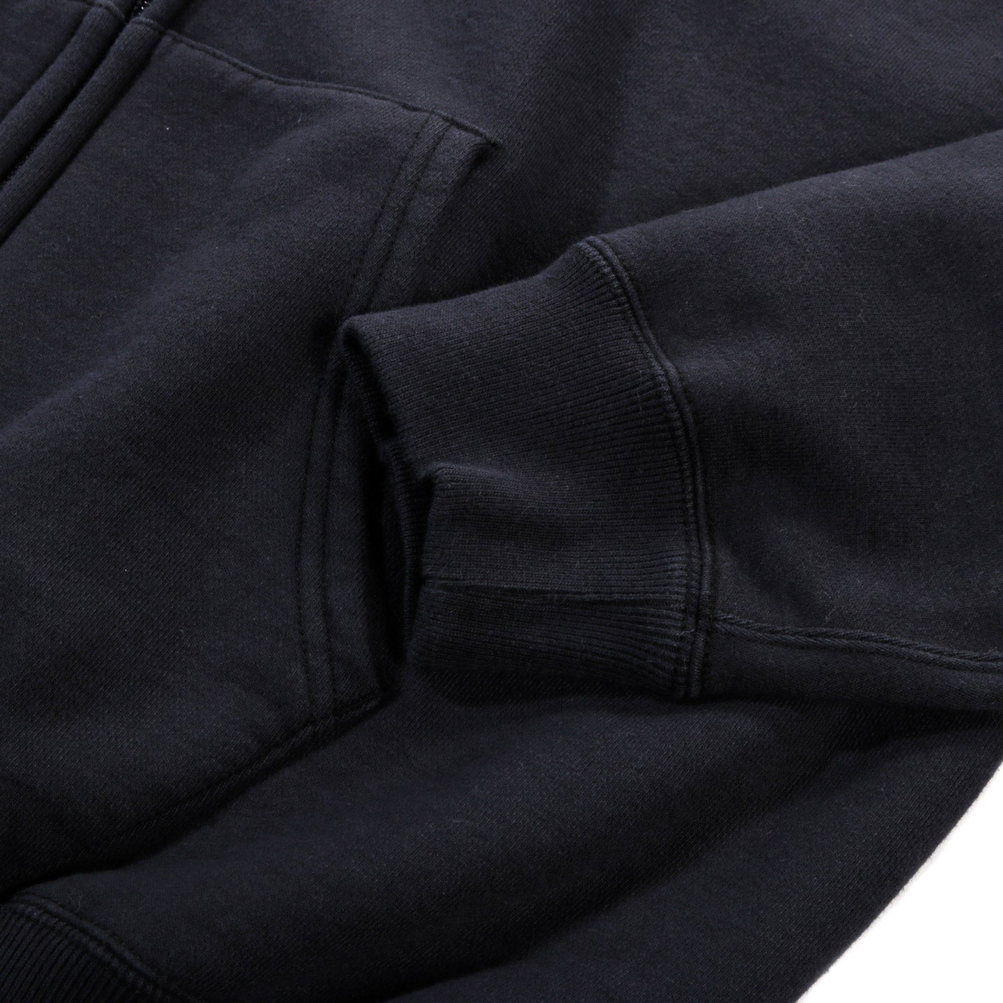 ORSLOW FRONT ZIP SWEATSHIRT DARK NAVY
