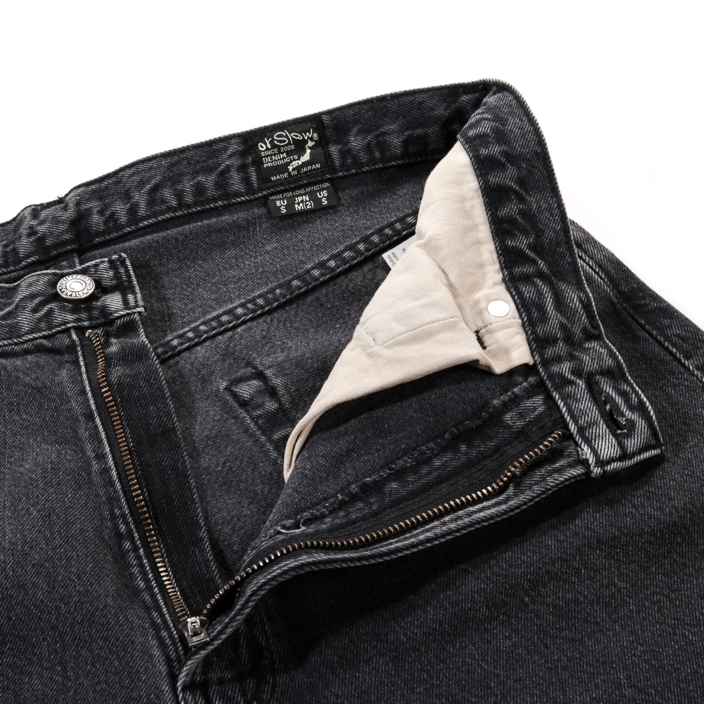 ORSLOW 100 SUPER DAD'S DENIM PANTS BLACK STONEWASH