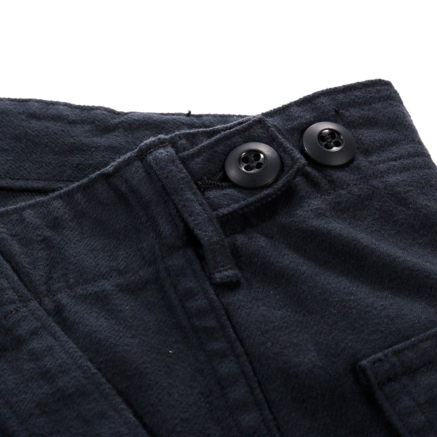 ORSLOW BRUSHED FLANNEL US ARMY FATIGUE PANTS (REGULAR FIT) DARK NAVY