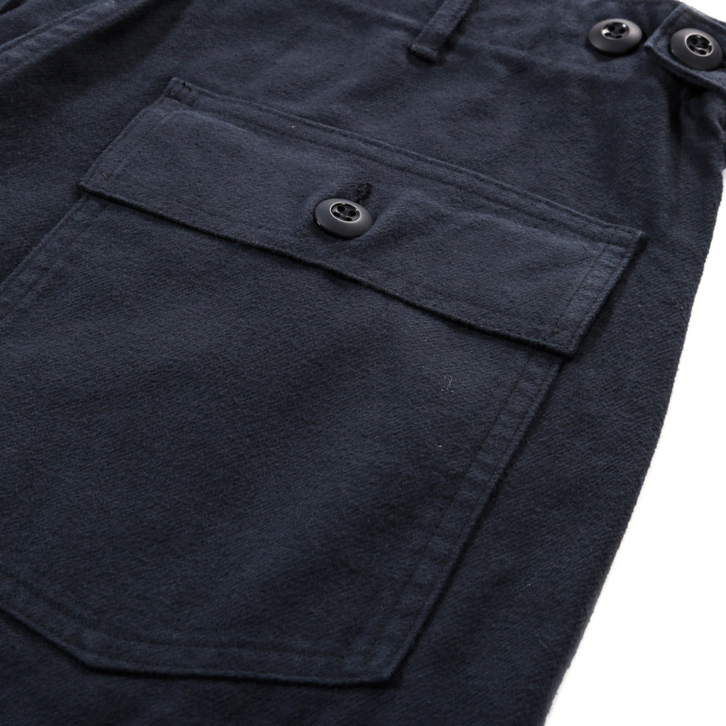 ORSLOW BRUSHED FLANNEL US ARMY FATIGUE PANTS (REGULAR FIT) DARK NAVY