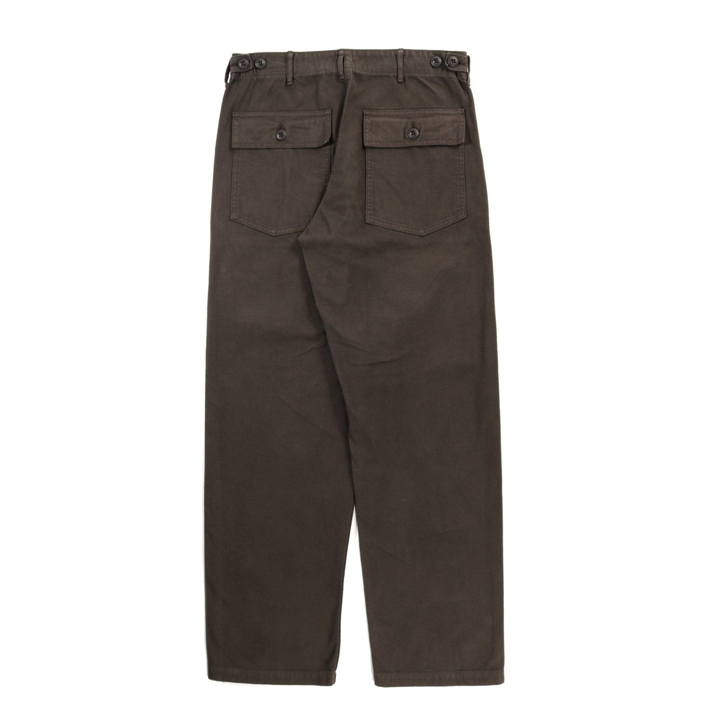 ORSLOW BRUSHED FLANNEL US ARMY FATIGUE PANTS (REGULAR FIT) COFFEE BROWN