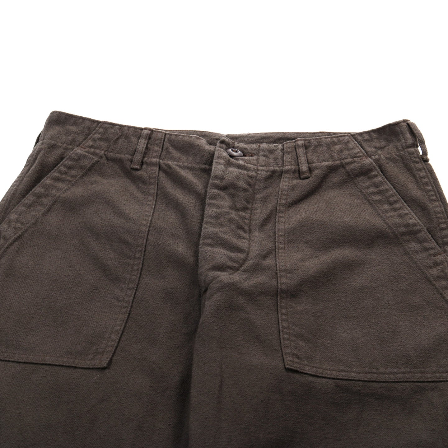 ORSLOW BRUSHED FLANNEL US ARMY FATIGUE PANTS (REGULAR FIT) COFFEE BROWN