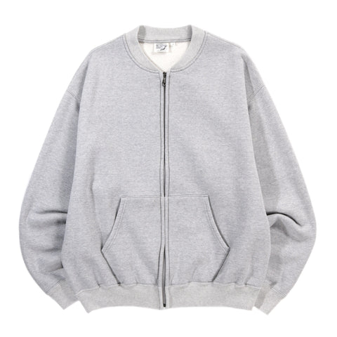 ORSLOW FRONT ZIP SWEATSHIRT HEATHER GRAY