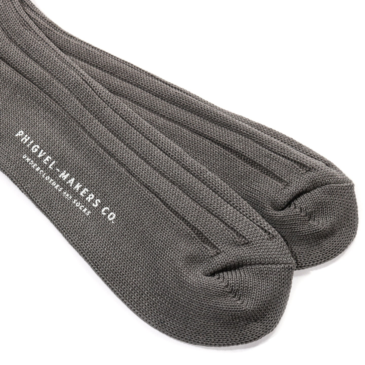 PHIGVEL MAKERS GENTS SOCKS OLIVE GRAY