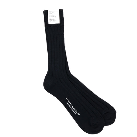 PHIGVEL MAKERS GENTS SOCKS IVORY BLACK