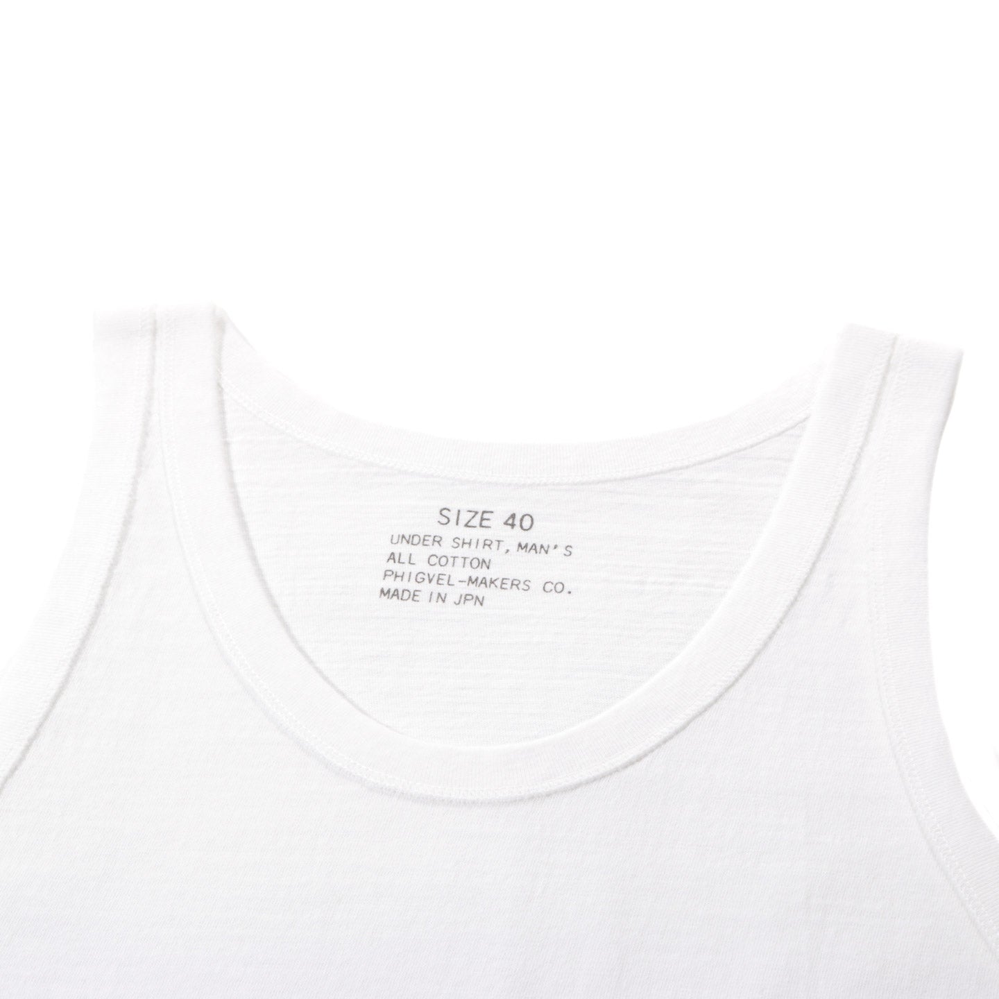 PHIGVEL MAKERS NAVAL TANK TOP OFF WHITE