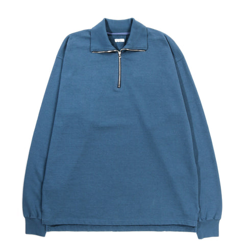 PHIGVEL MAKERS NEP HALF ZIP SPORTING TOP CERULEAN