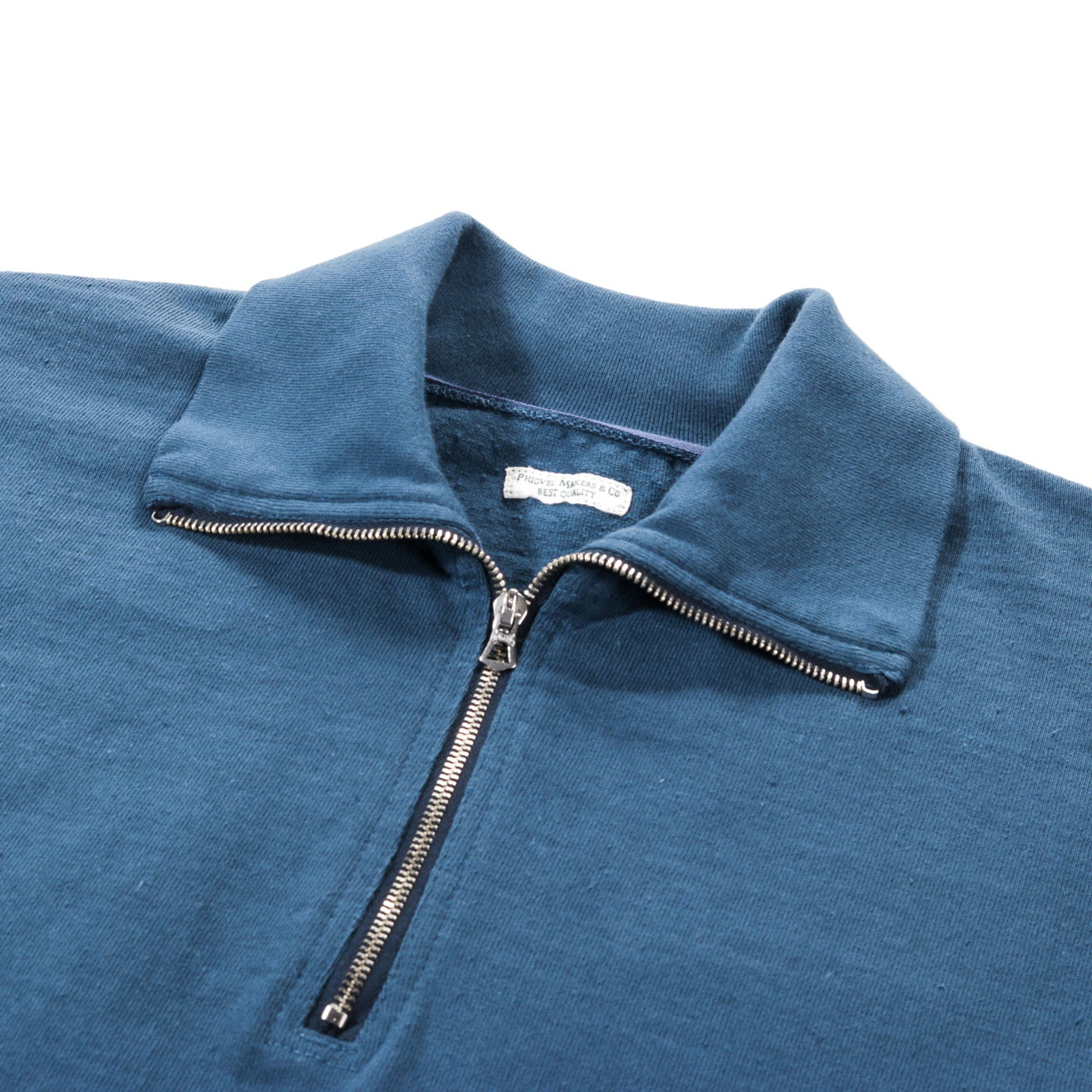 PHIGVEL MAKERS NEP HALF ZIP SPORTING TOP CERULEAN