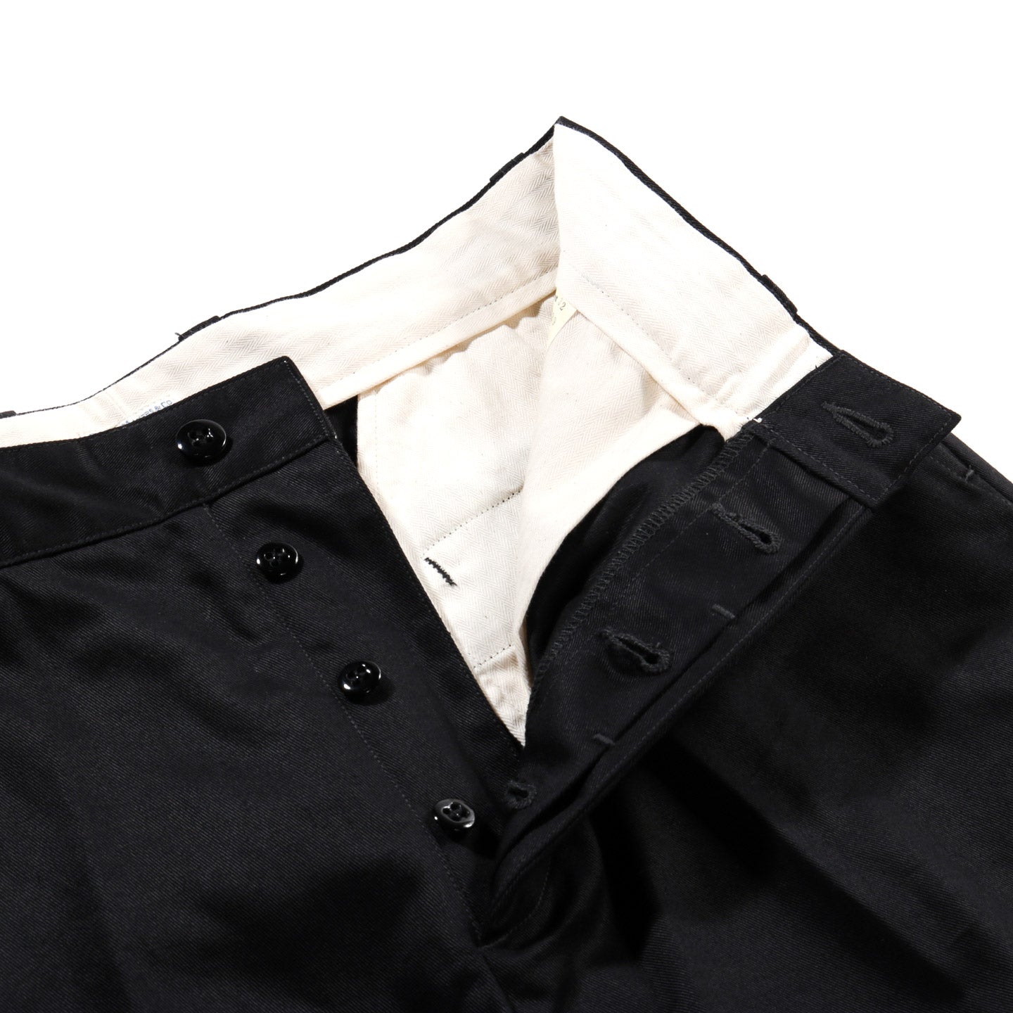 PHIGVEL MAKERS OFFICER TROUSERS (REGULAR) INK BLACK
