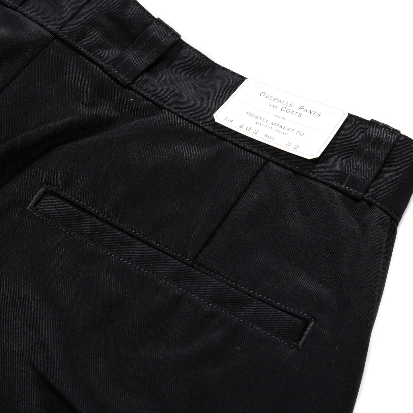 PHIGVEL MAKERS OFFICER TROUSERS (REGULAR) INK BLACK