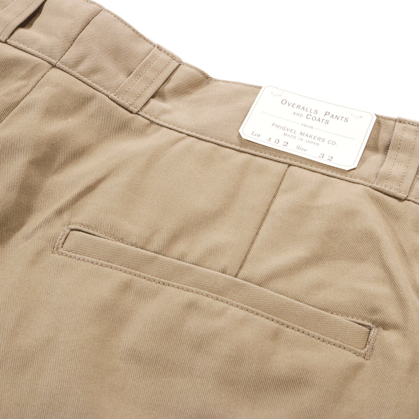 PHIGVEL MAKERS OFFICER TROUSERS (REGULAR) KHAKI BEIGE