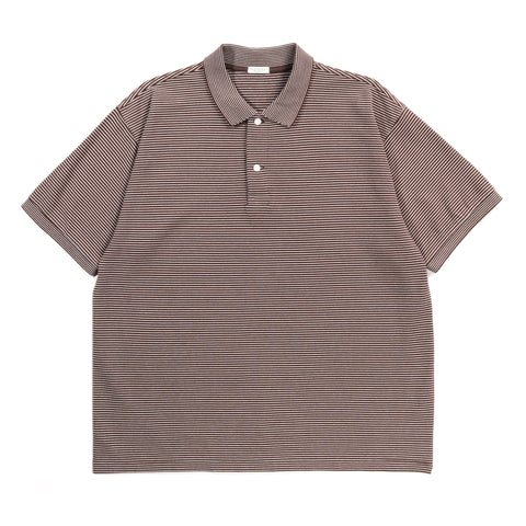 PHIGVEL MAKERS RASCHEL BORDER SS POLO BROWN / IVORY