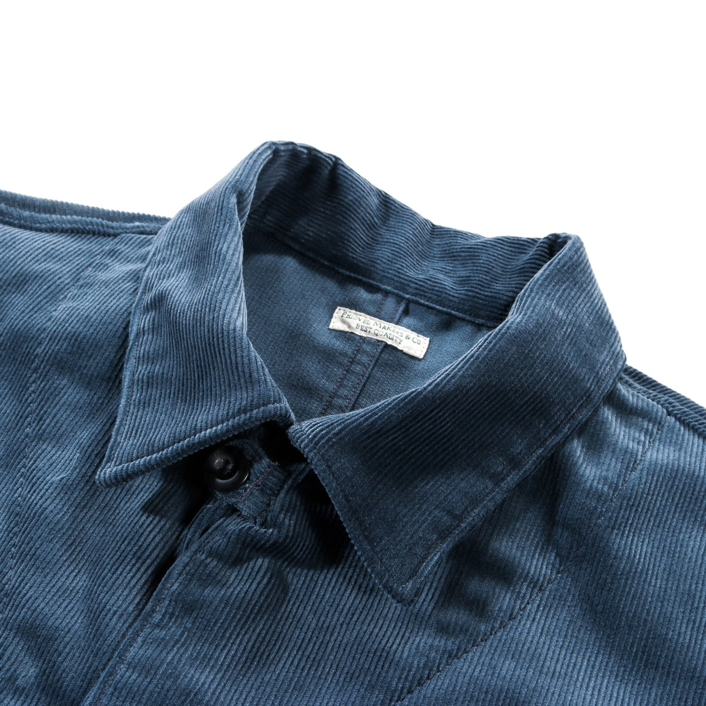 PHIGVEL MAKERS COURDUROY FIELD SHIRT JACKET CERULEAN