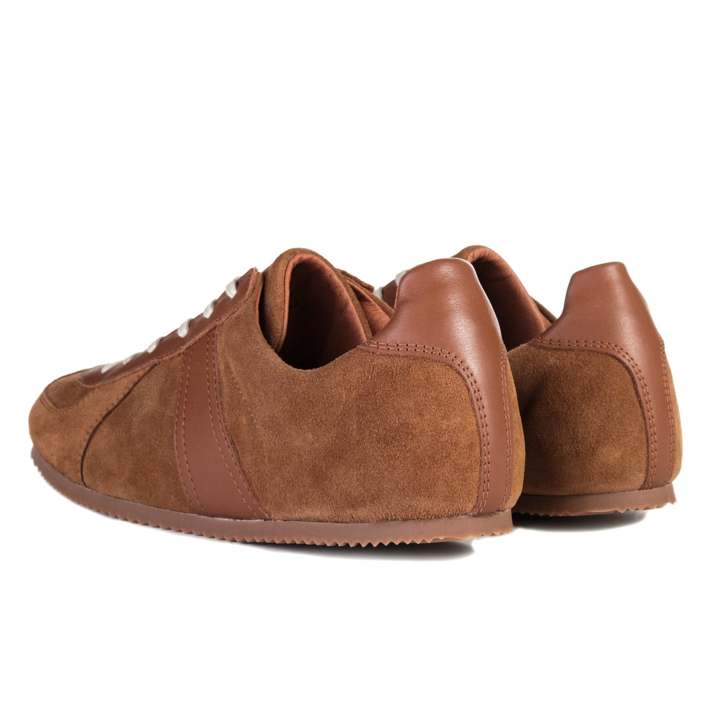 REPRODUCTION OF FOUND GERMAN MILITARY TRAINER COGNAC