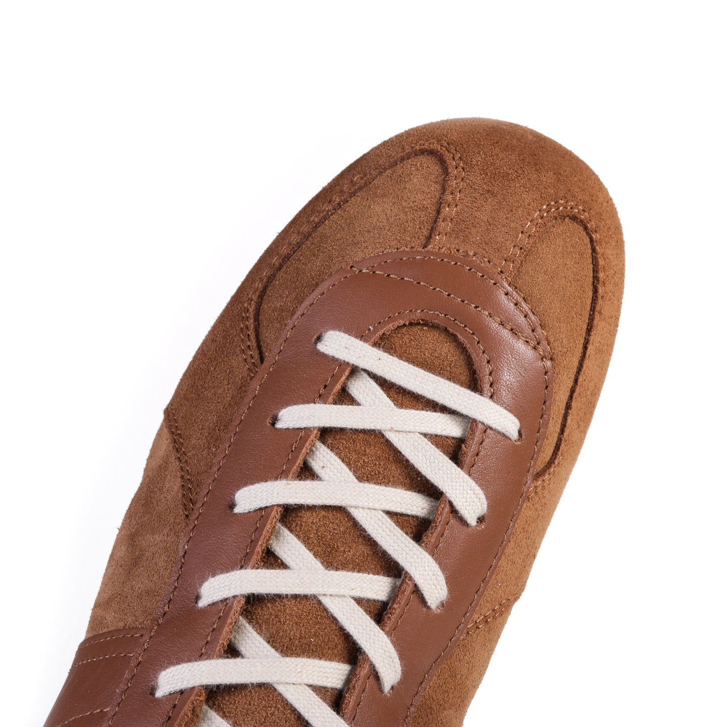 REPRODUCTION OF FOUND GERMAN MILITARY TRAINER COGNAC