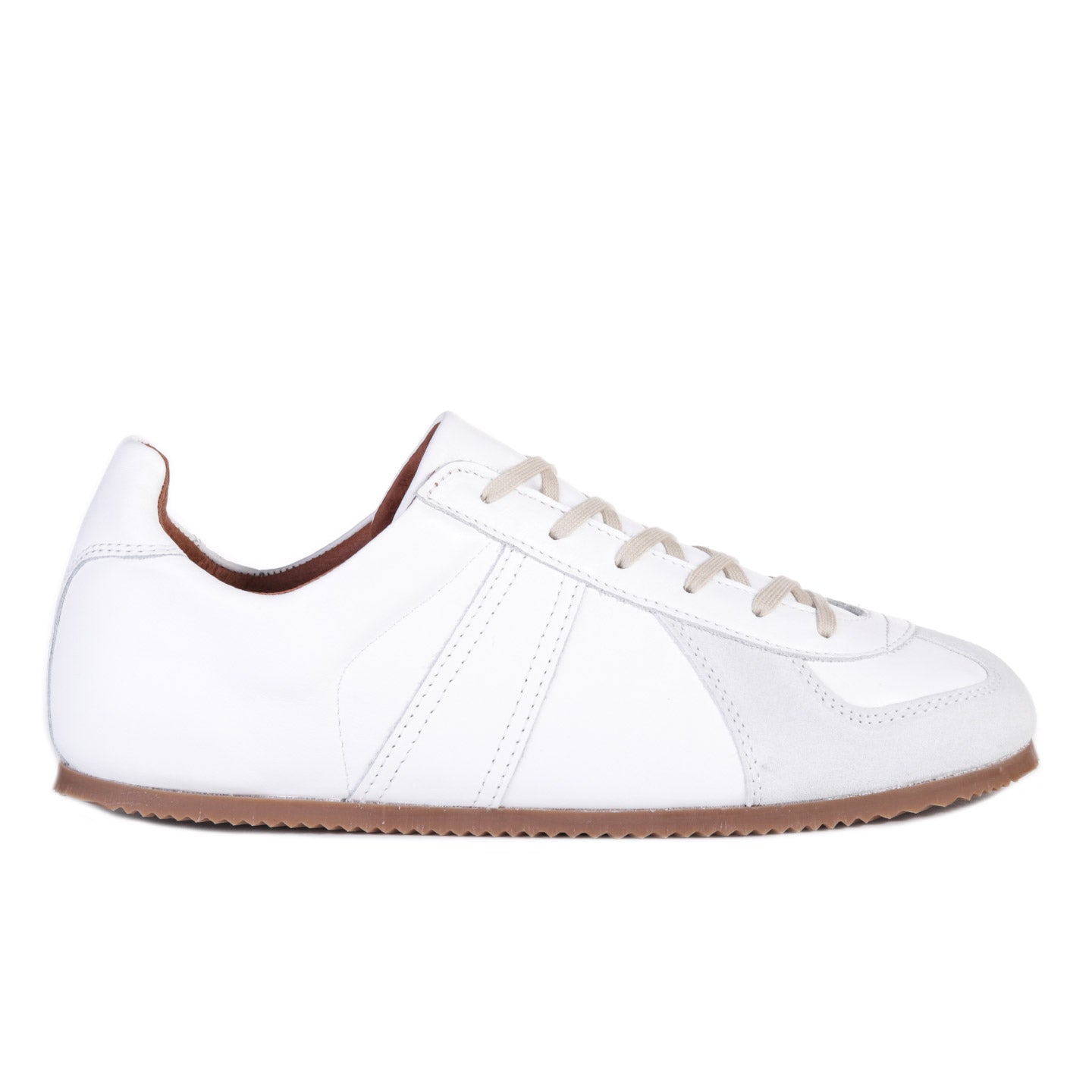 REPRODUCTION OF FOUND GERMAN MILITARY TRAINER WHITE