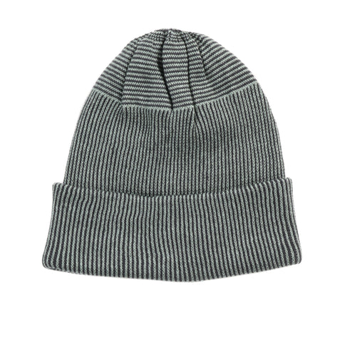ROTOTO SUPER SOFT ACORN BEANIE SEA GREEN / CHARCOAL
