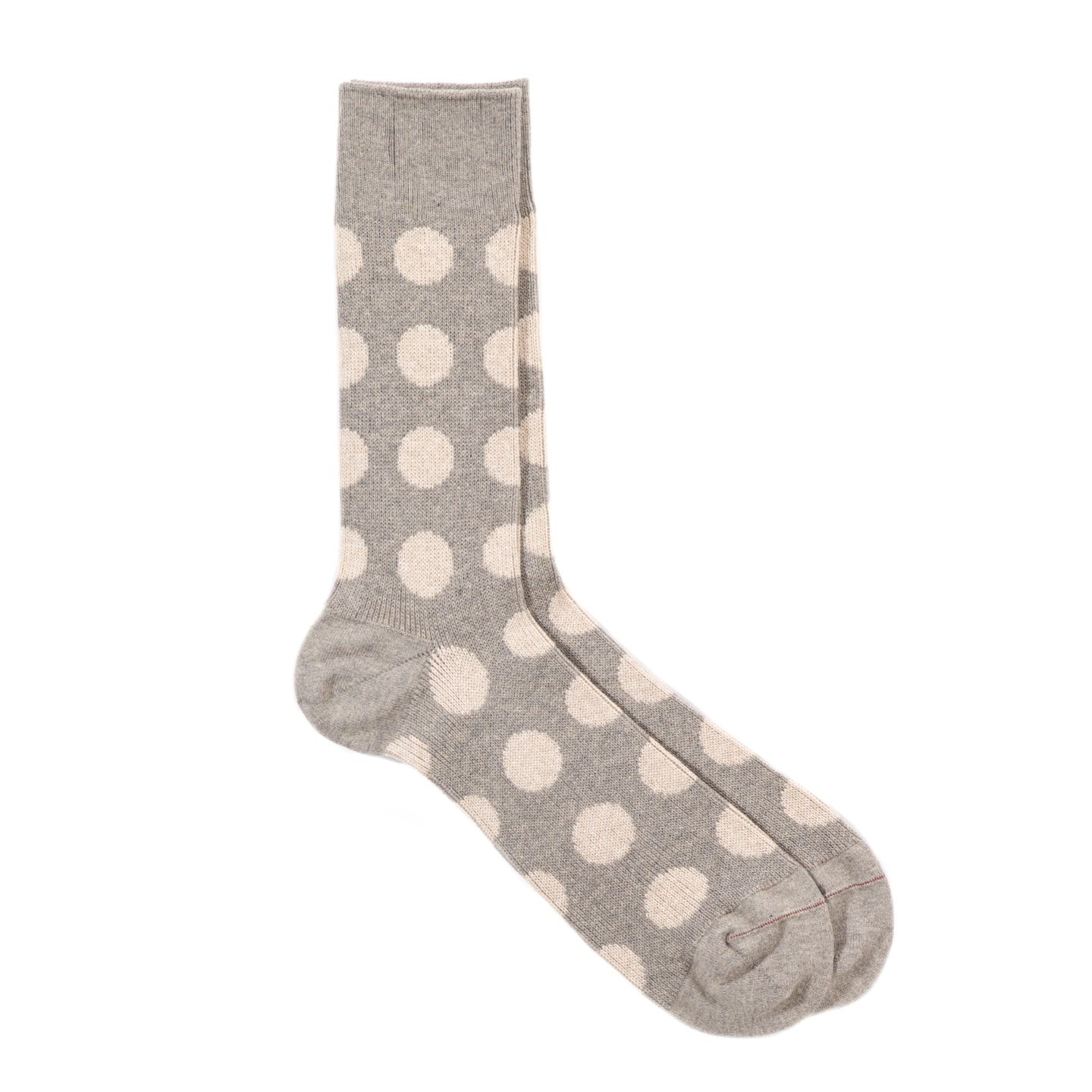 ROTOTO PORTHOLE DOT SOCKS GRAYGE / L.BEIGE
