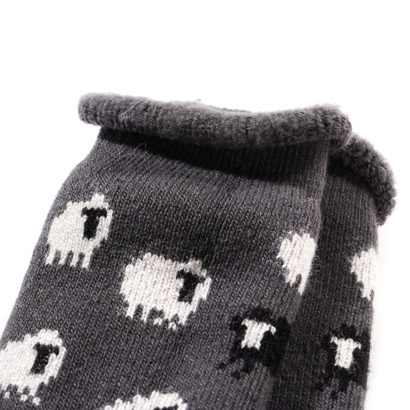 ROTOTO PILE ROOM SOCKS SHEEP D.GRAY