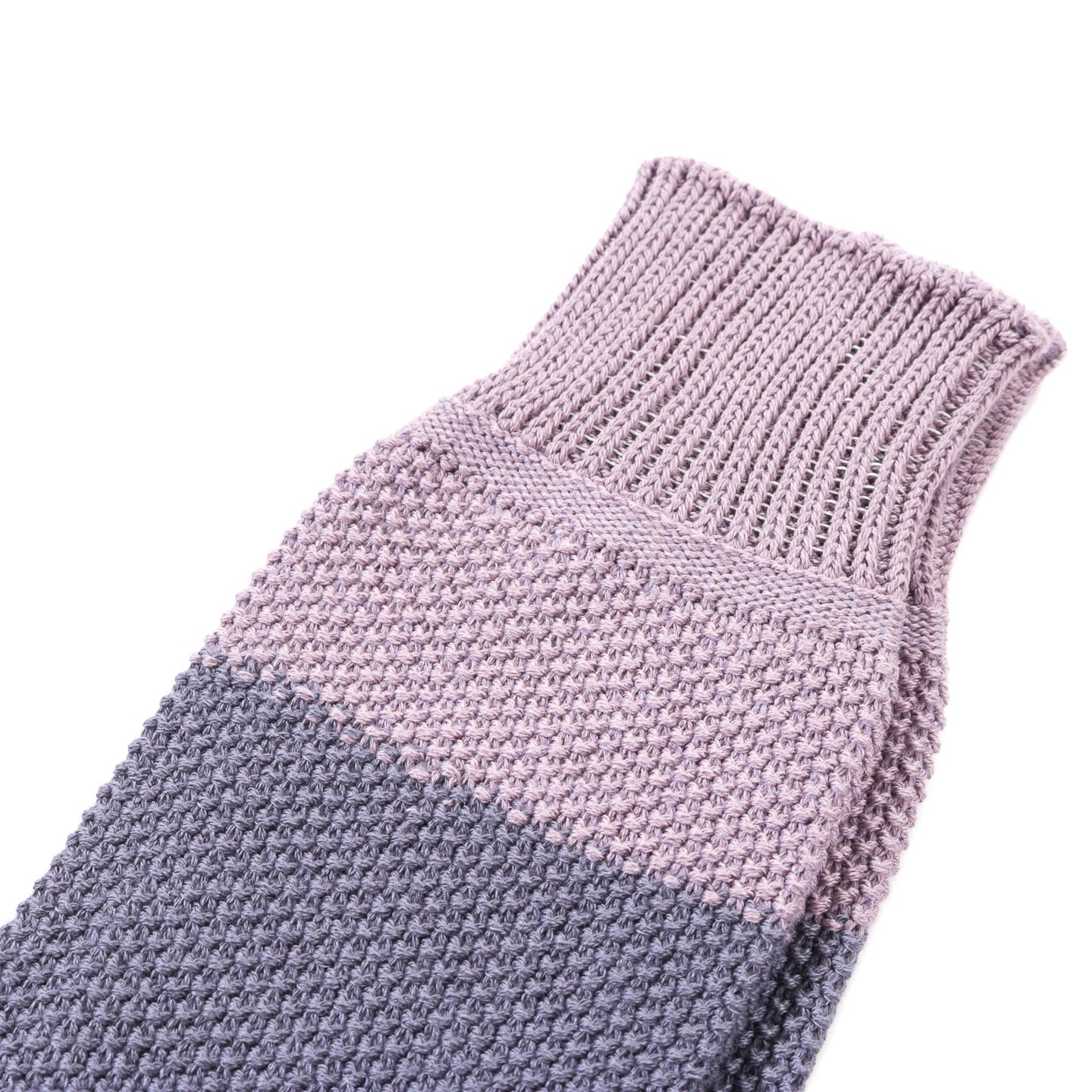 ROTOTO SEED STITCH SOCKS L.PURPLE / FADED BLUE
