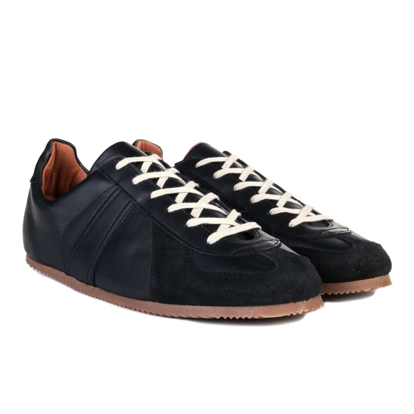 REPRODUCTION OF FOUND GERMAN MILITARY TRAINER BLACK