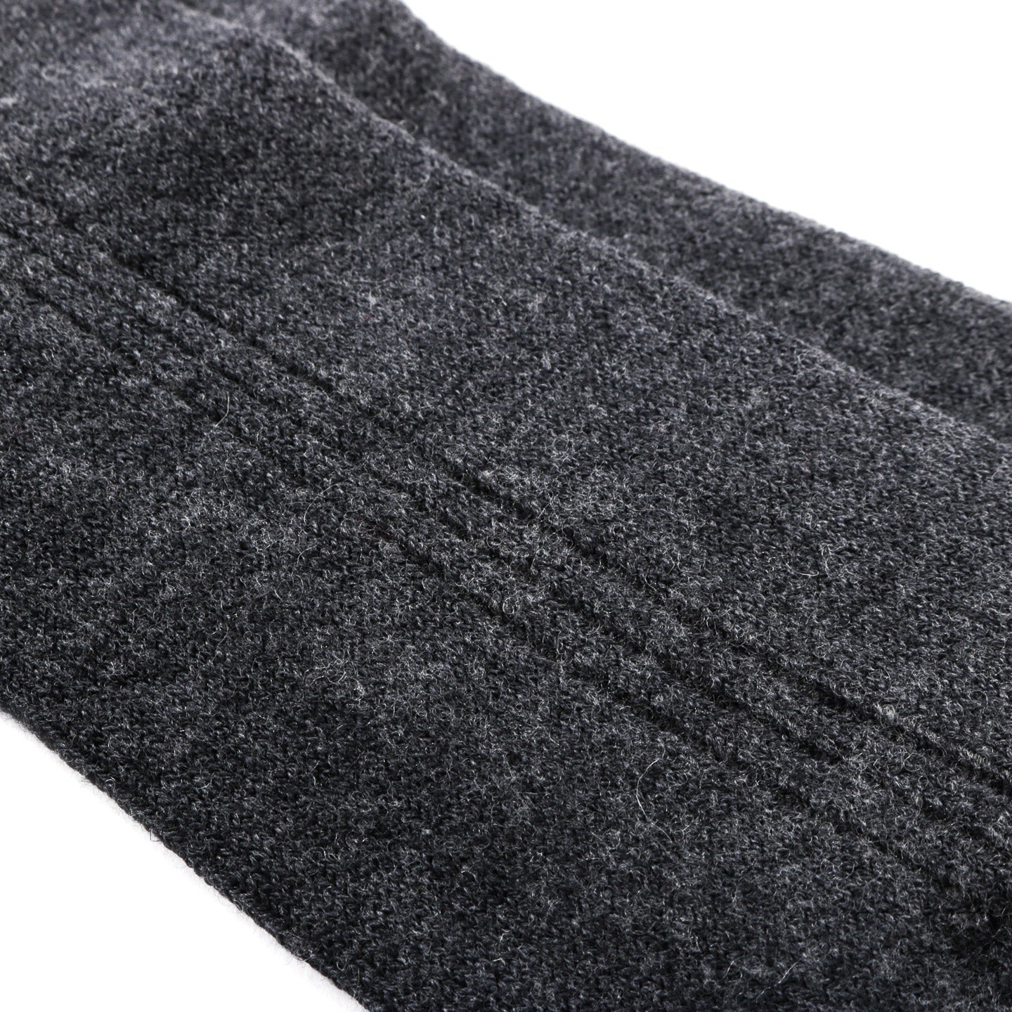 ROTOTO VERTICAL LINE COTTON WOOL SOCKS CHARCOAL