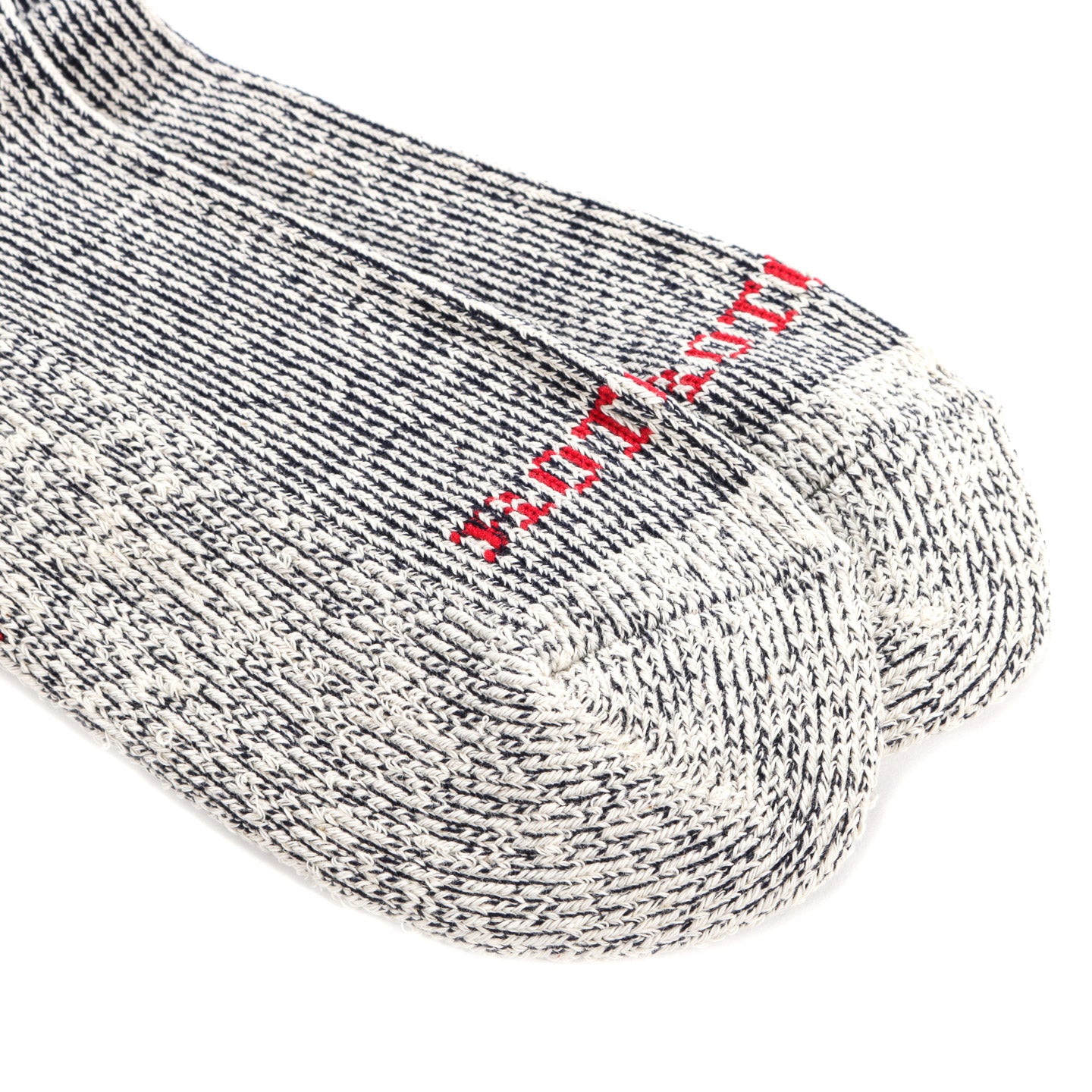 ROTOTO PILE STRIPE MARL SOCKS NAVY / SEA GREEN