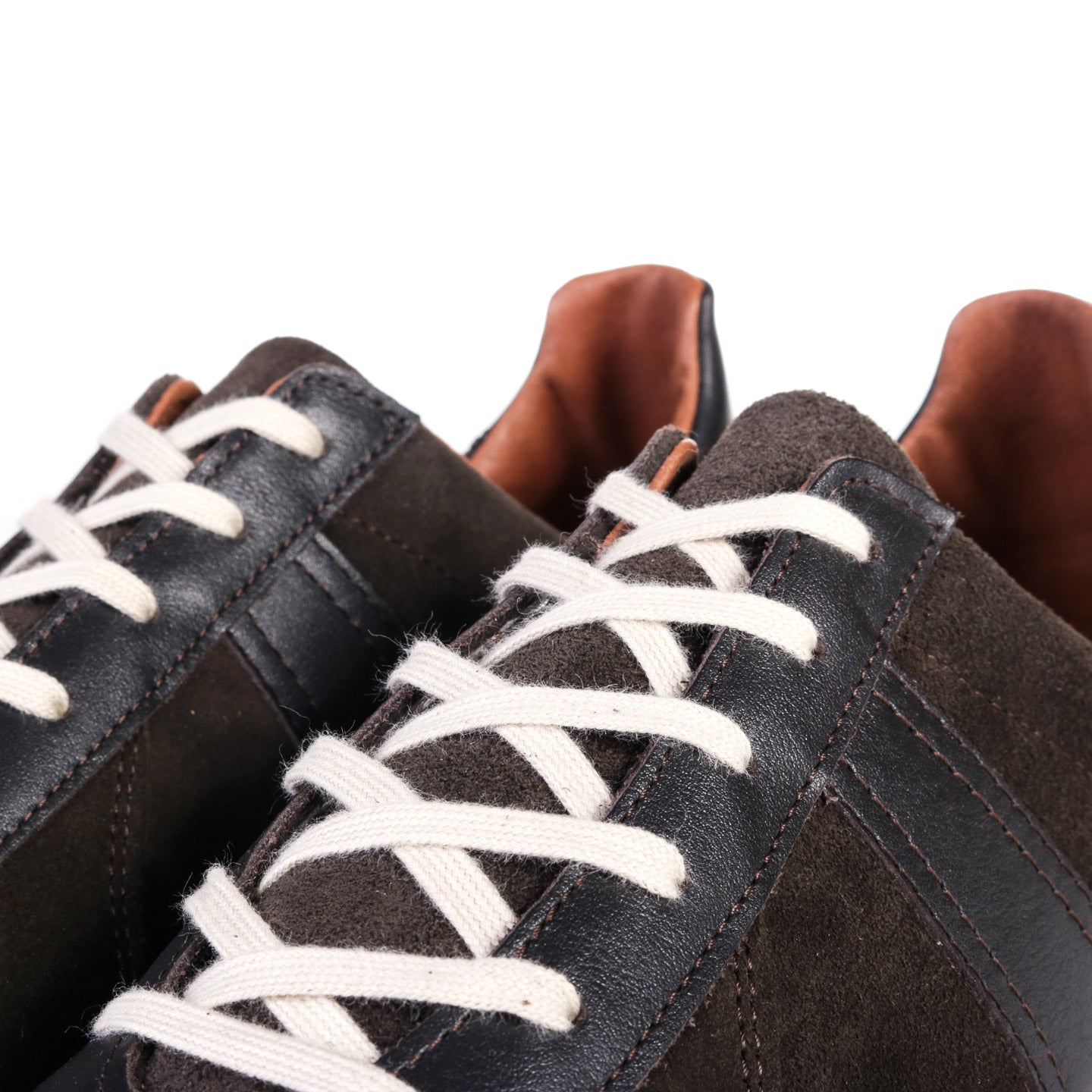 REPRODUCTION OF FOUND GERMAN MILITARY TRAINER DARK BROWN