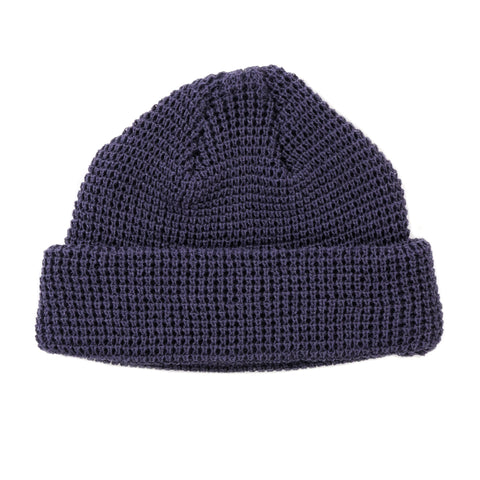 ROTOTO WAFFLE WATCH CAP FADED NAVY