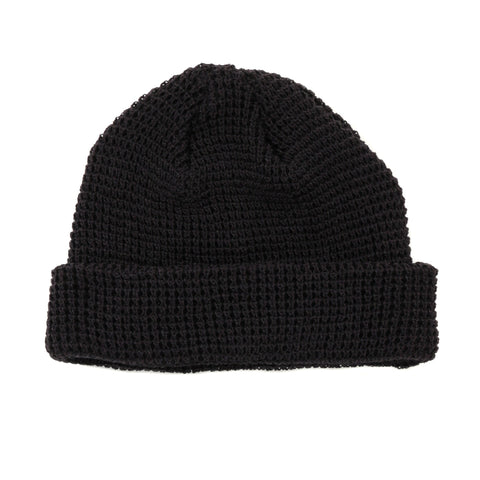 ROTOTO WAFFLE WATCH CAP BLACK