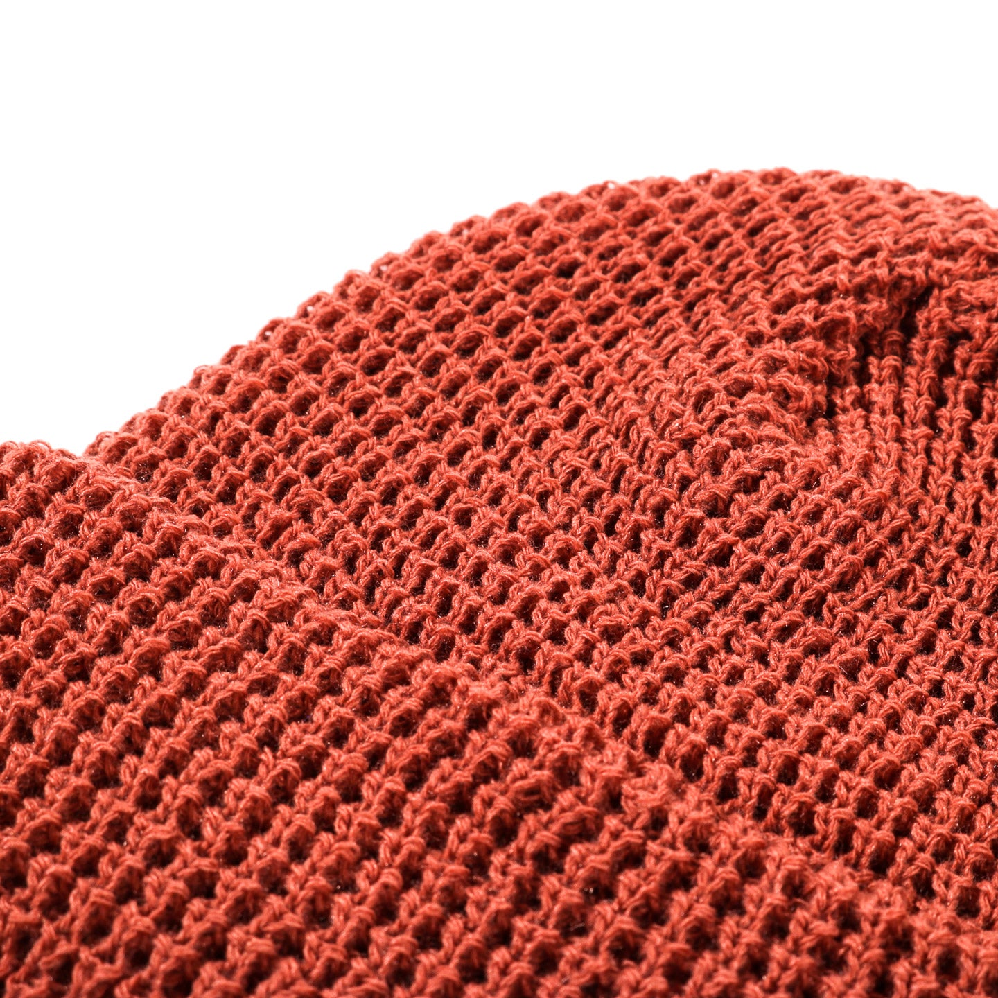 ROTOTO WAFFLE WATCH CAP TERRACOTTA