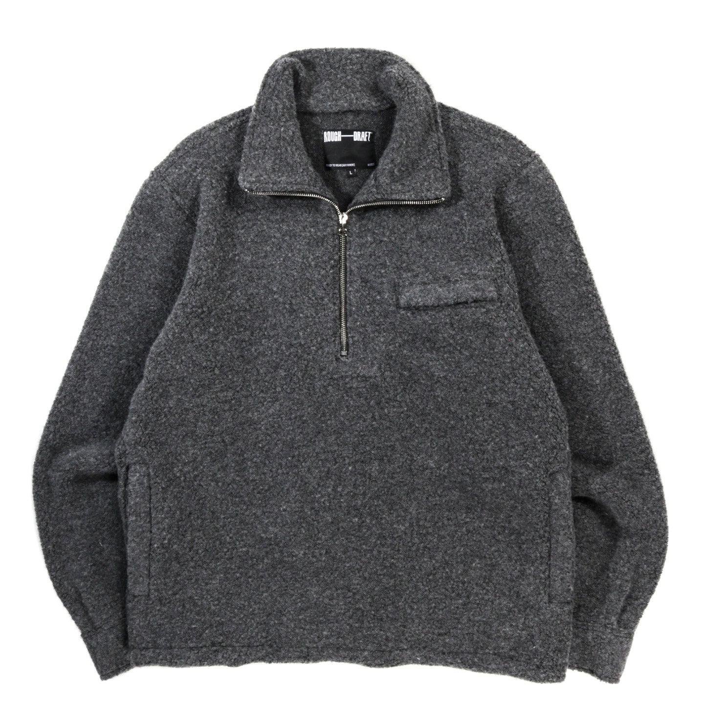 ROUGH DRAFT TRAVELER HALF ZIP DARK GREY
