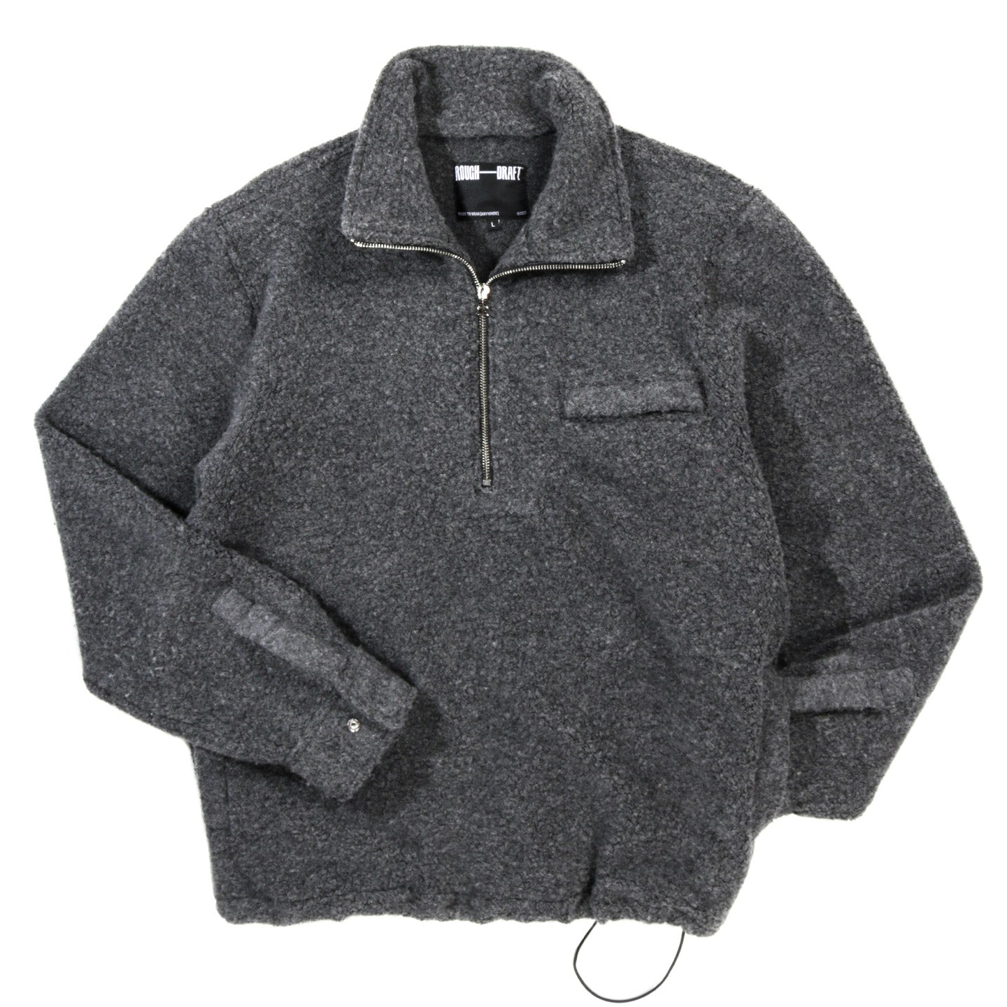 ROUGH DRAFT TRAVELER HALF ZIP DARK GREY