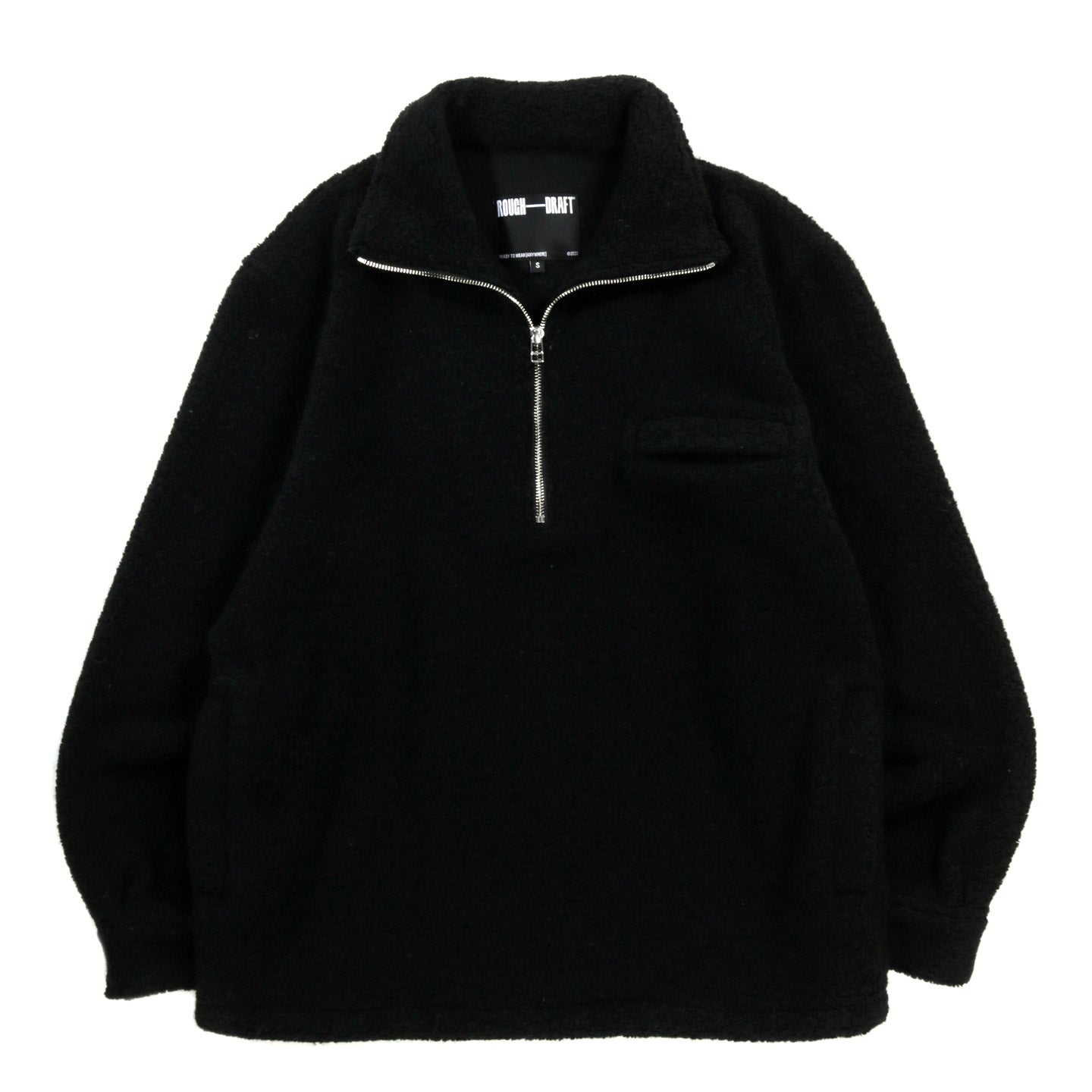 ROUGH DRAFT TRAVELER HALF ZIP BLACK