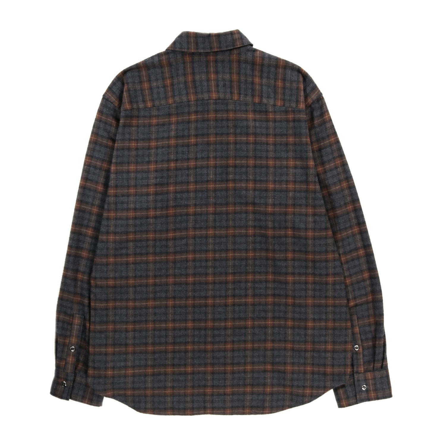 ROUGH DRAFT EVERYDAY SHIRT GREY / BROWN FLANNEL