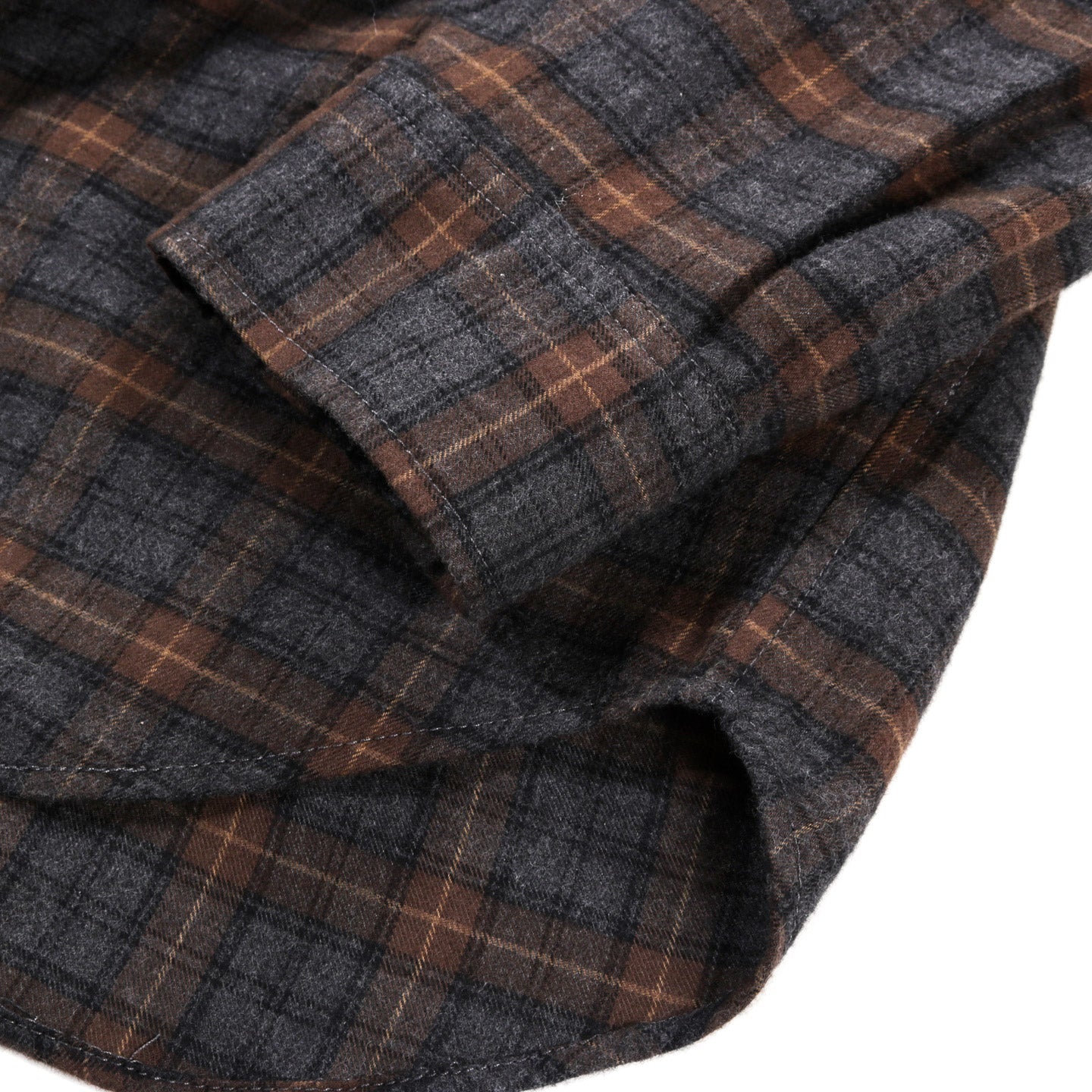 ROUGH DRAFT EVERYDAY SHIRT GREY / BROWN FLANNEL