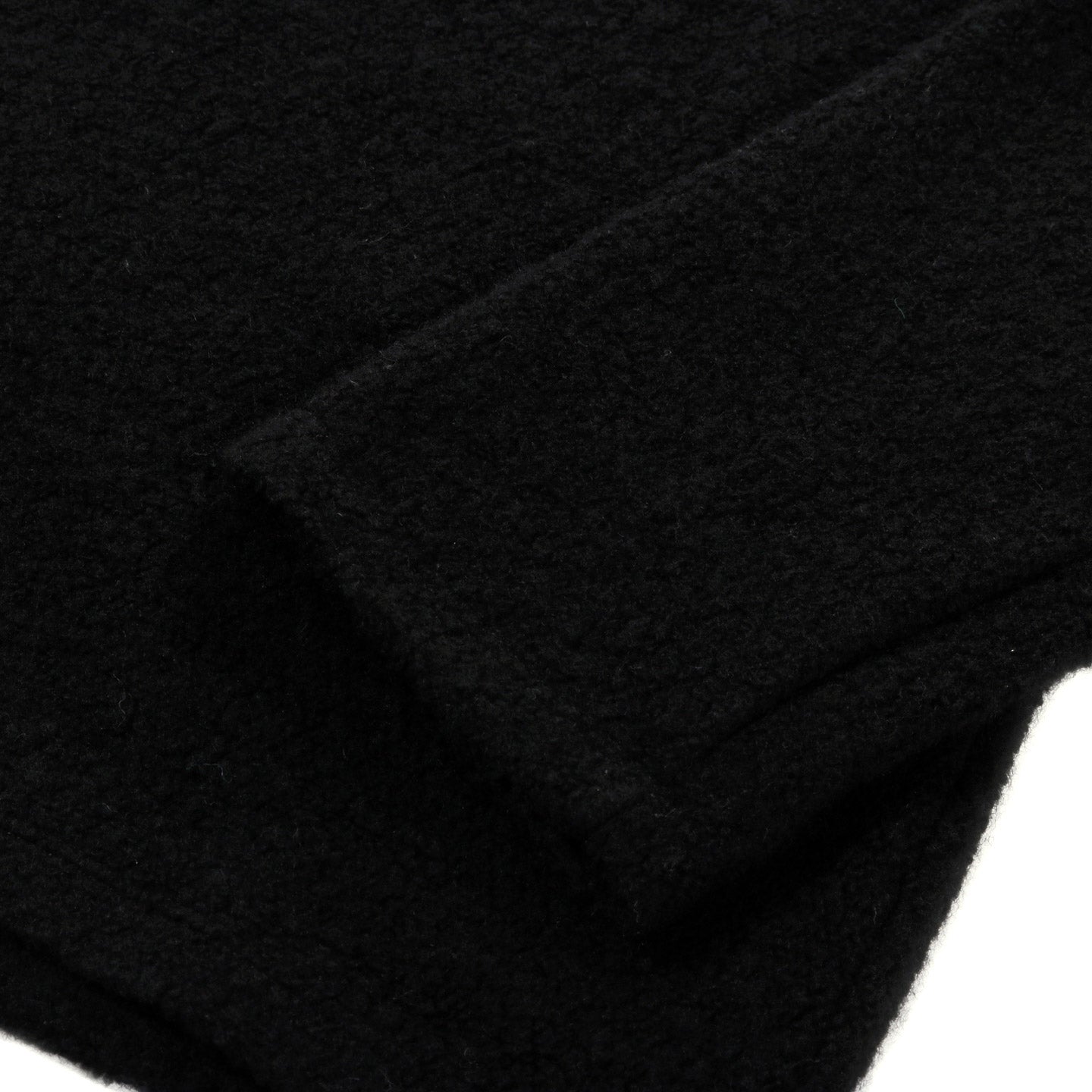 S.K. MANOR HILL HALF-ZIP PULLOVER BLACK REC WOOL PILE