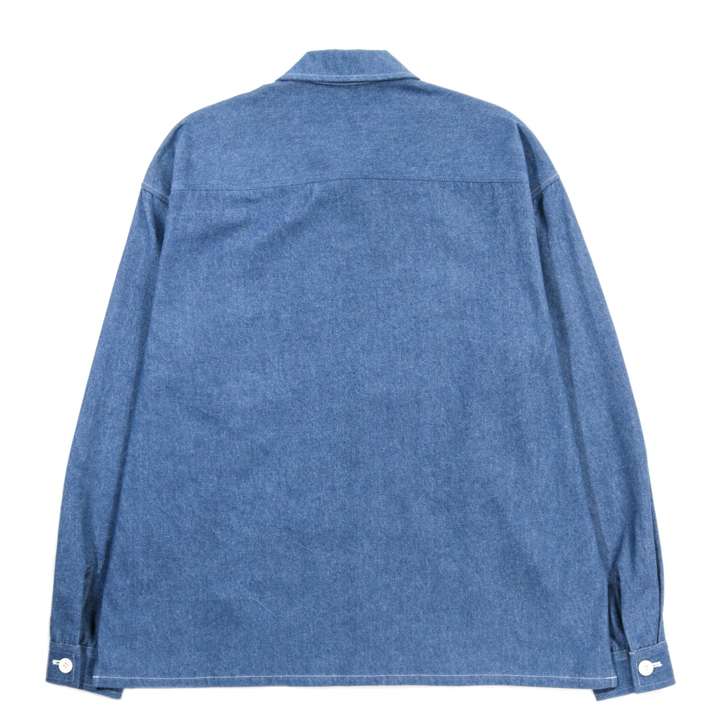 S.K. MANOR HILL TASK SHIRT JACKET LIGHT BLUE INDIGO DENIM