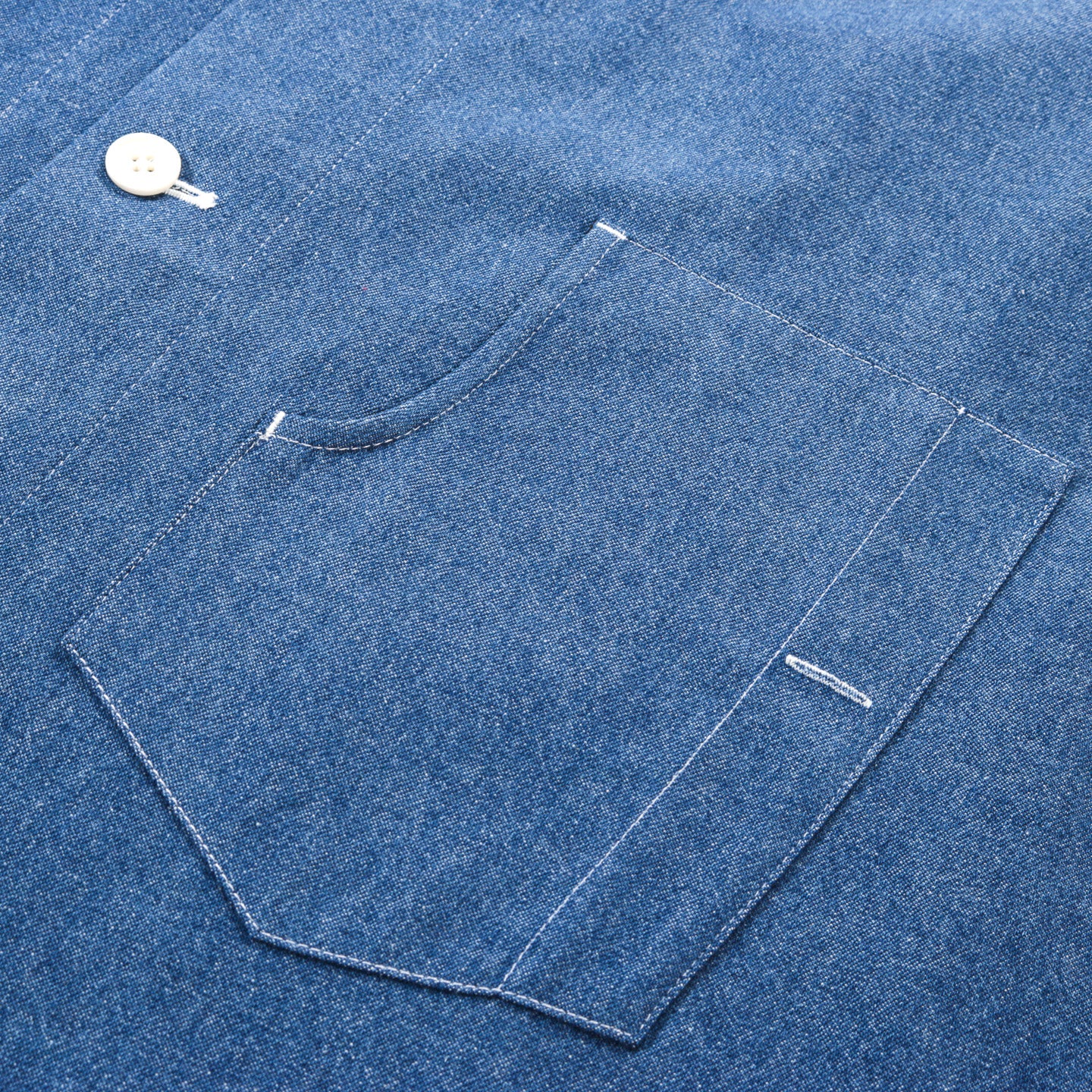 S.K. MANOR HILL TASK SHIRT JACKET LIGHT BLUE INDIGO DENIM